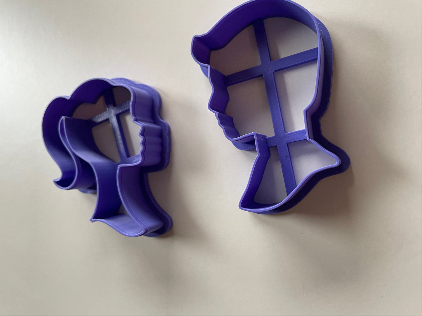 Doll head cookie cutter. Girl head. Boy head.