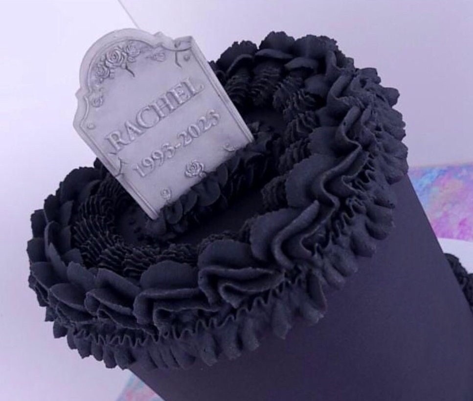 headstone cake topper debosser embosser