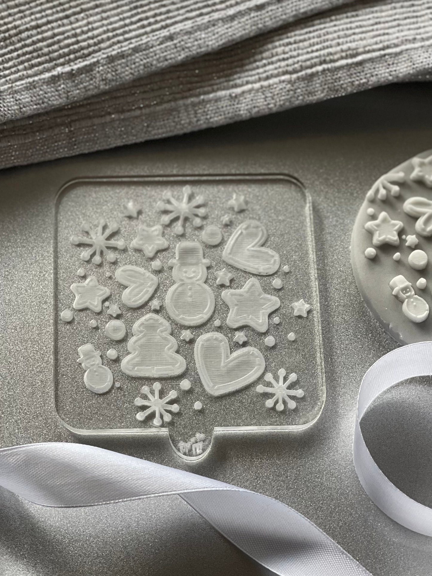 Christmas pattern debosser.