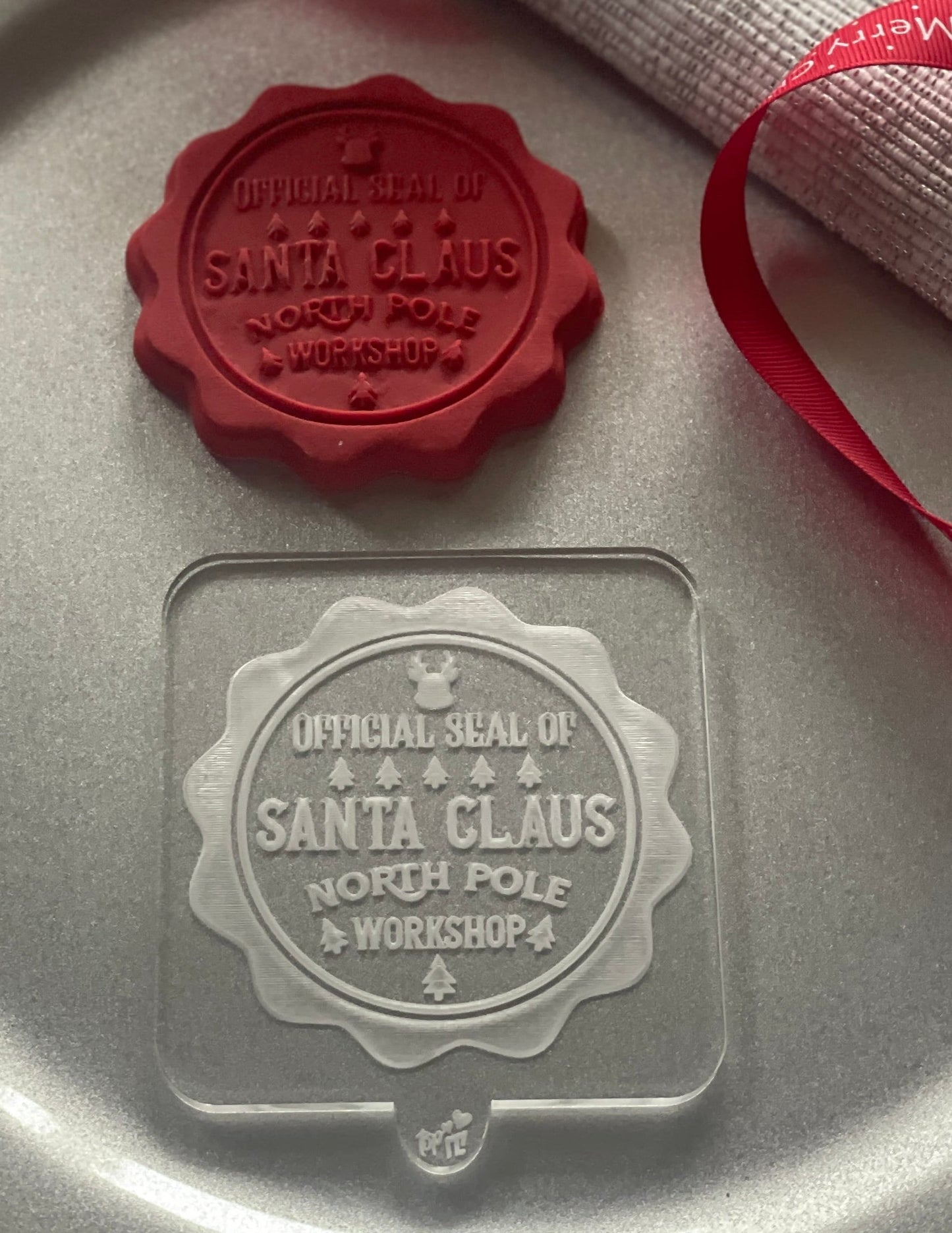 Santa Mail Stamp | Debosser / Embosser And Cutter Set