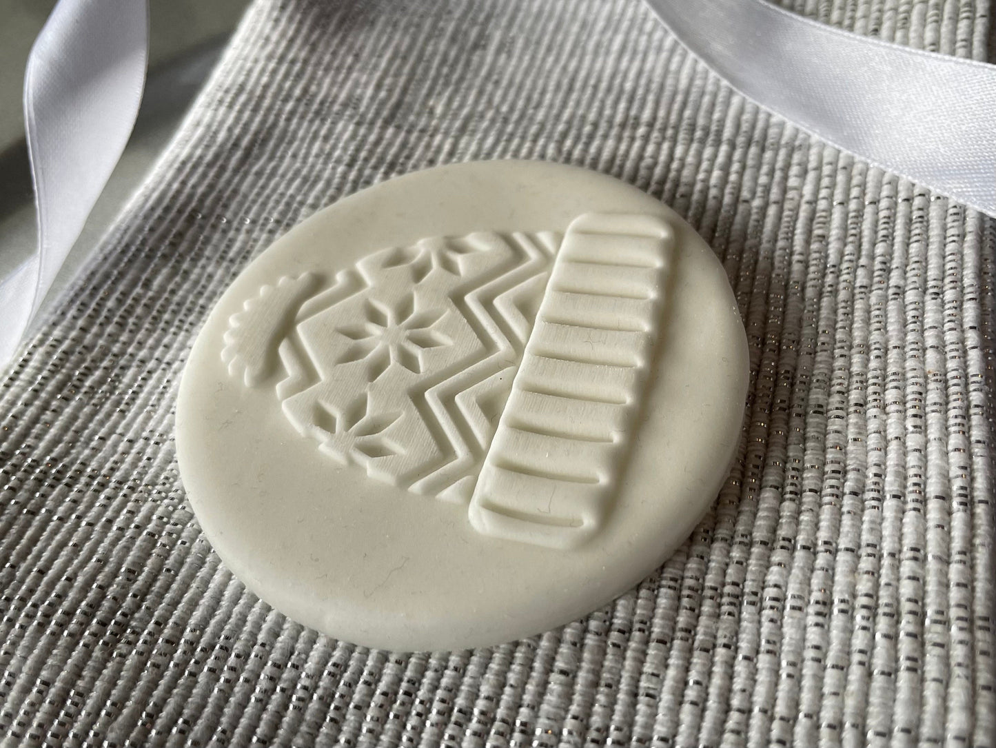 Christmas hat cookie debosser. Winter hat Fondant debosser.