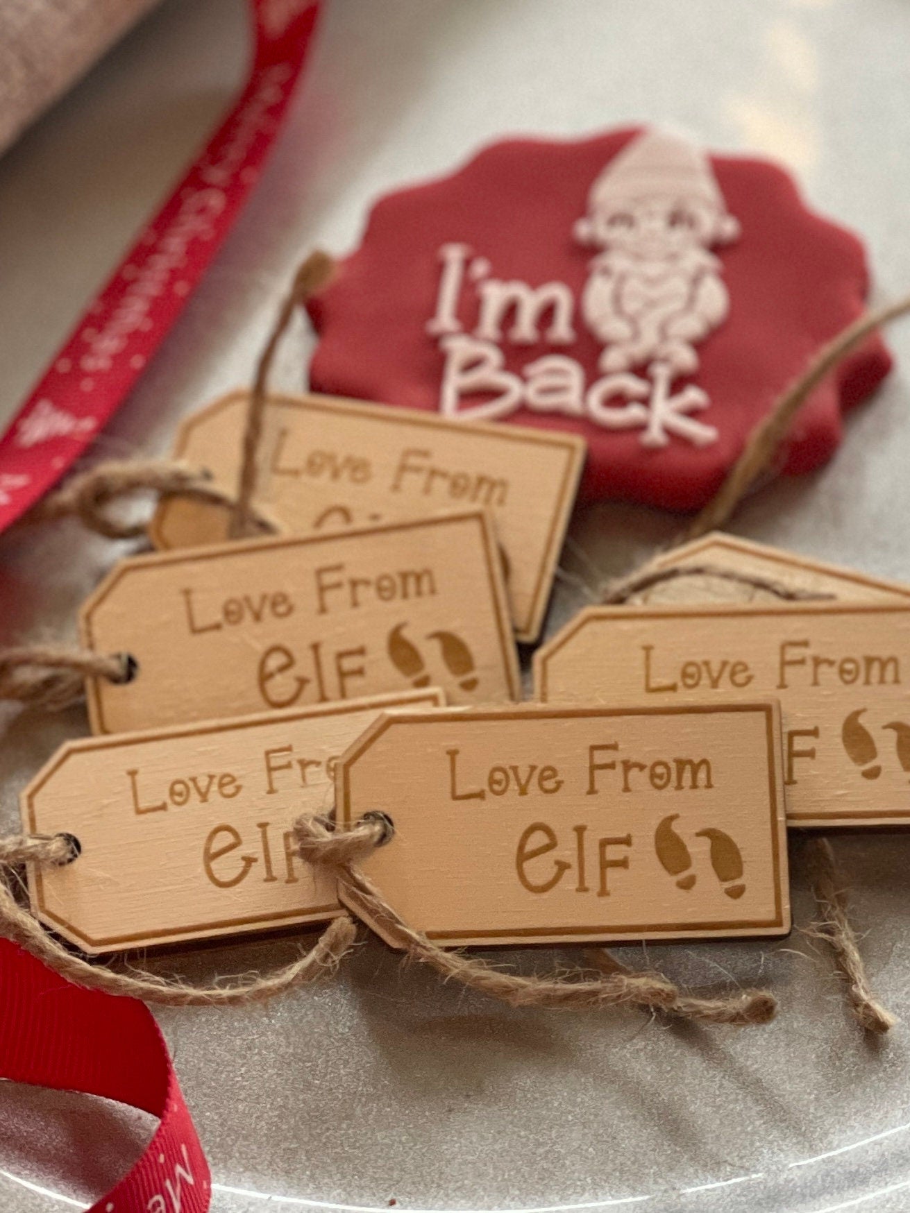 Love From Elf Christmas gift tags