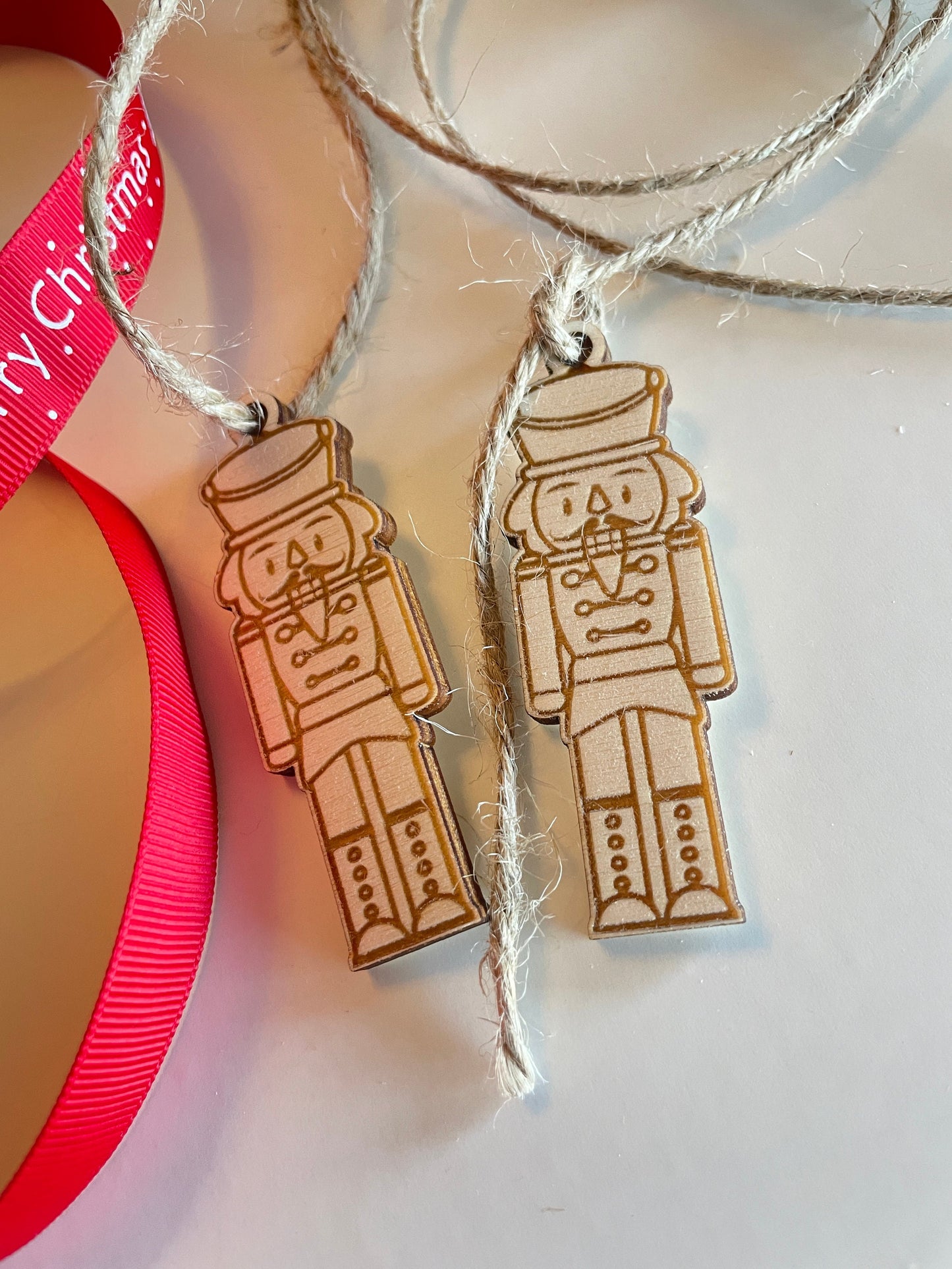 Wooden Nutcracker gift tag. 10 per pack