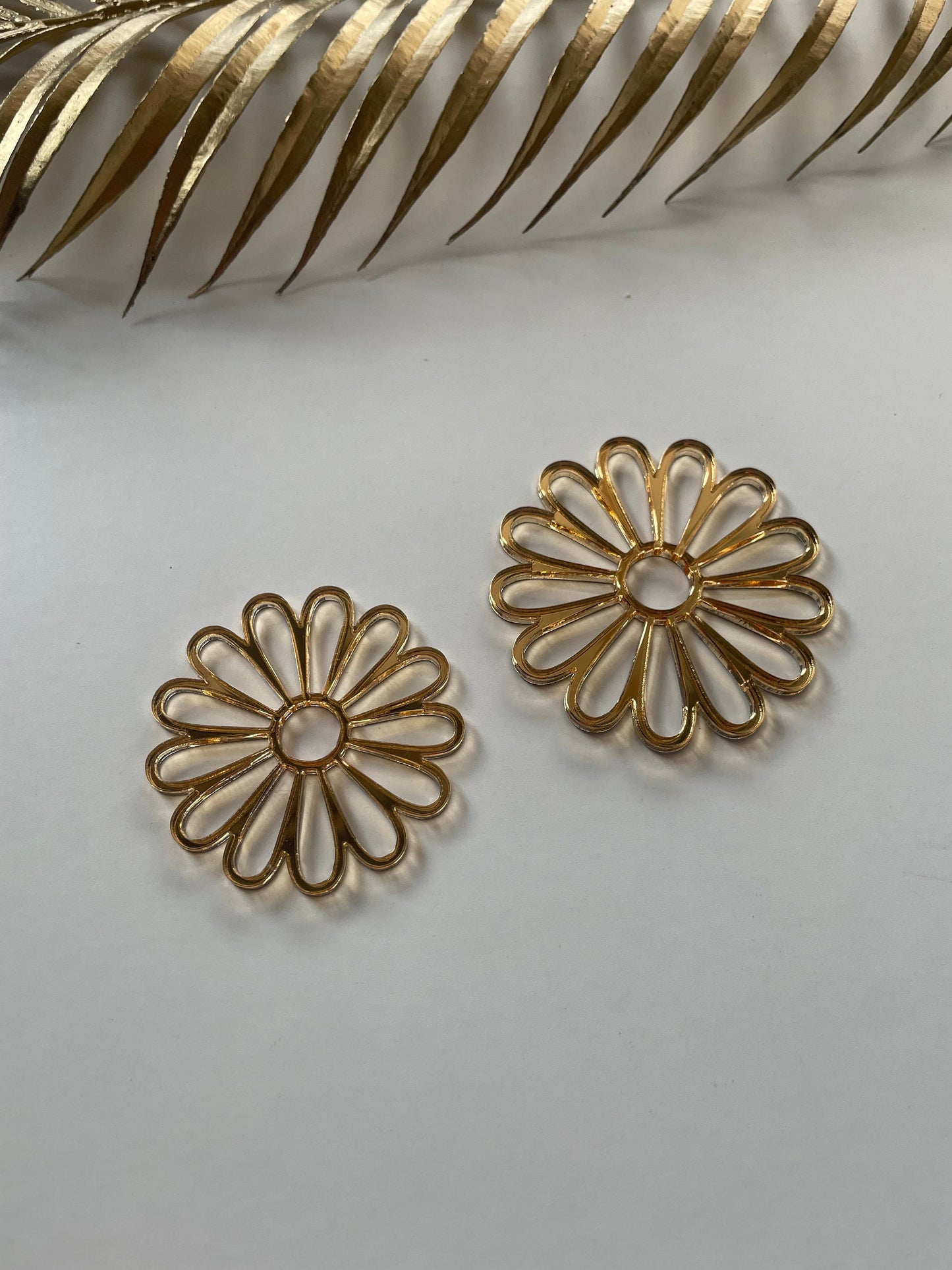 Bee gold acrylic charms . Honey comb charms.