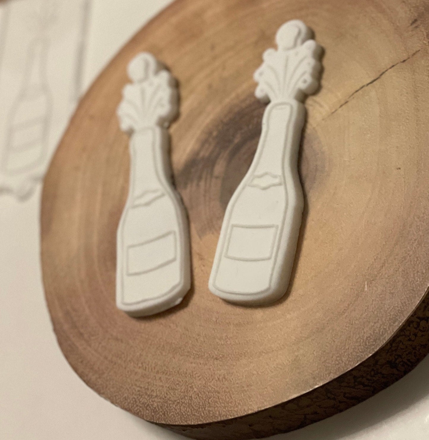 Champagne / Prosecco Bottle. Acrylic Debosser and Cutter Set