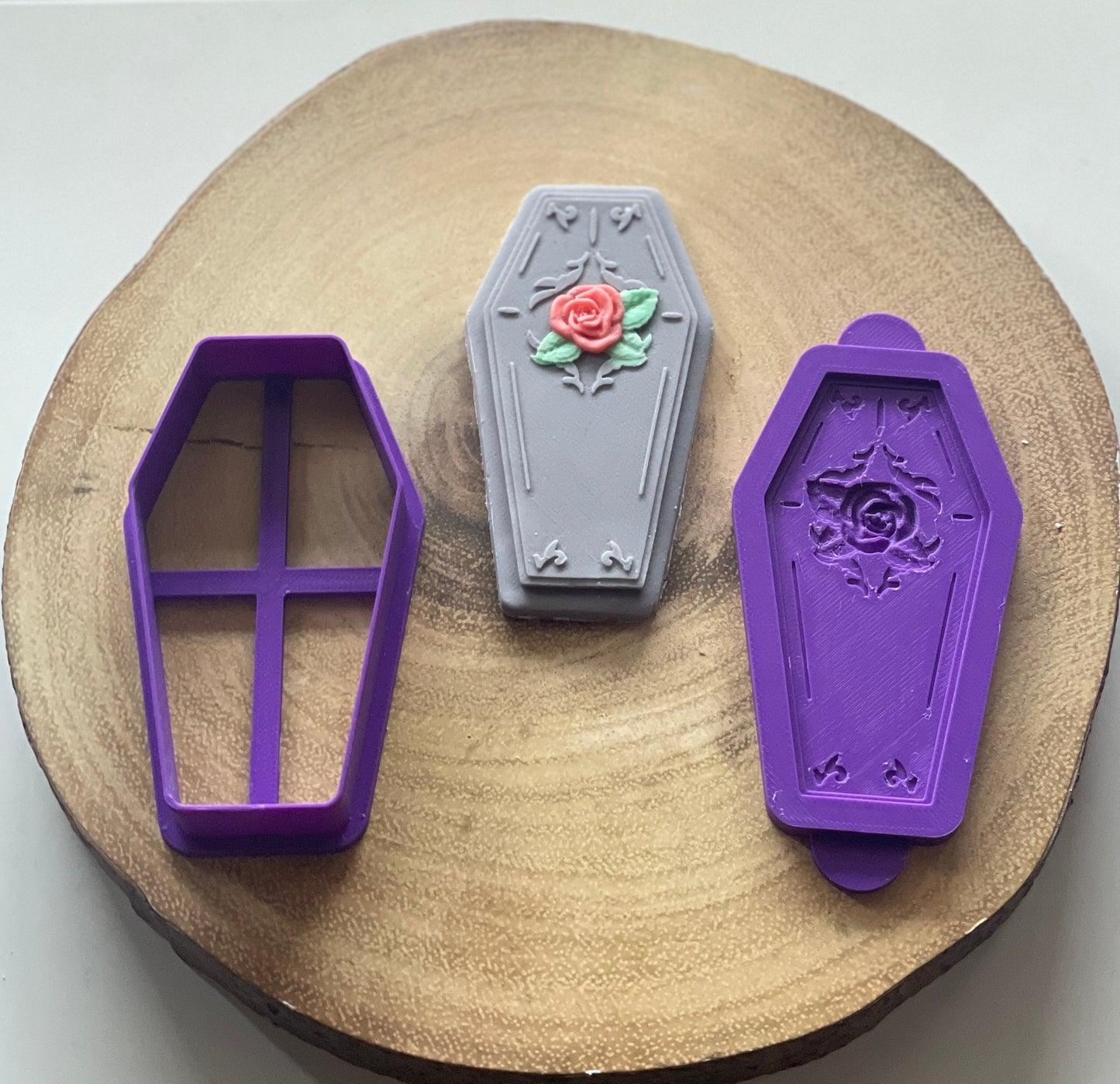 Coffin and Rose | Debosser and cutter