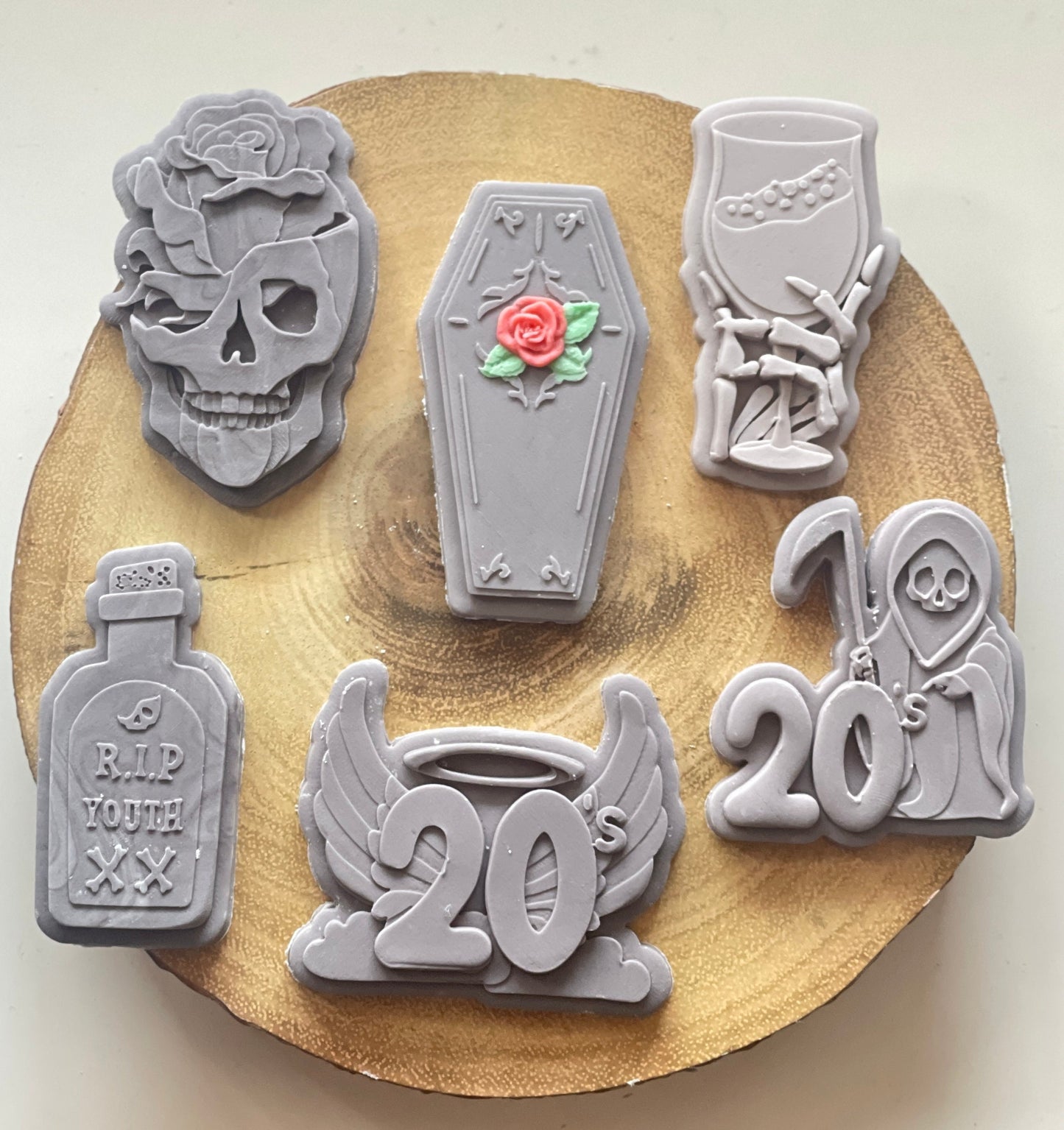 Skull and Rose | Debosser And Cutter Set.