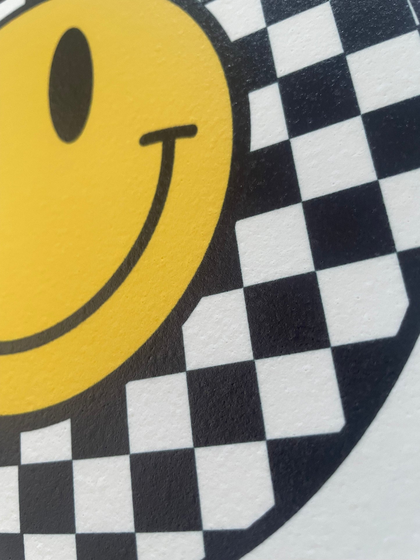 Smiley Happy Dude. Edible Icing. Cupcake / large circle