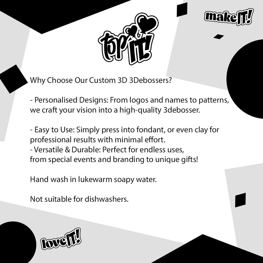 Custom 3D printed Debosser And Cutter.