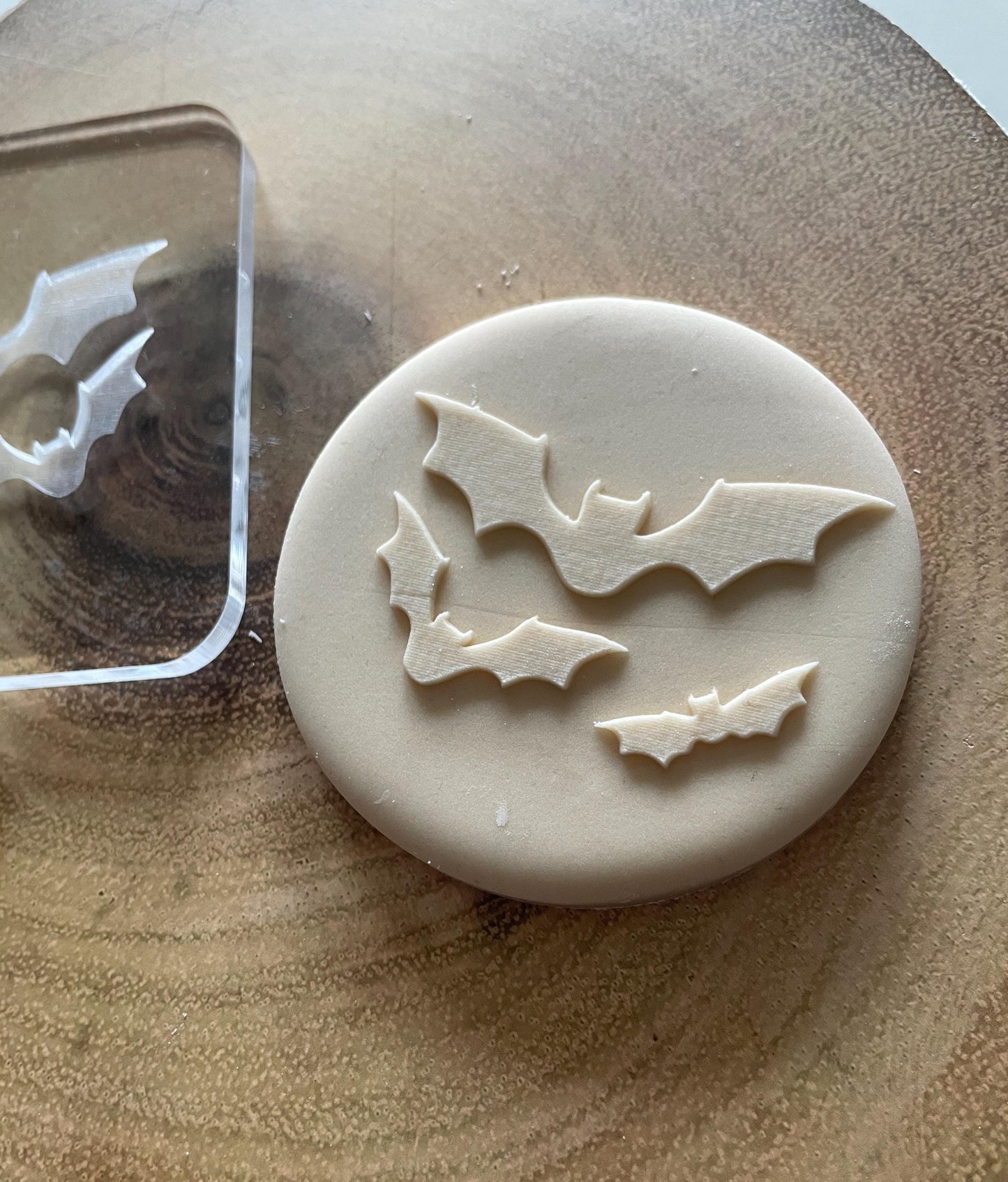 Spooky bat silhouette debosser. Halloween fondant Debosser.