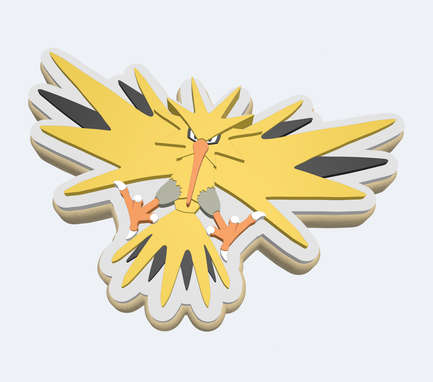 Zapdos Pokemon | Embosser And Cutter STL File