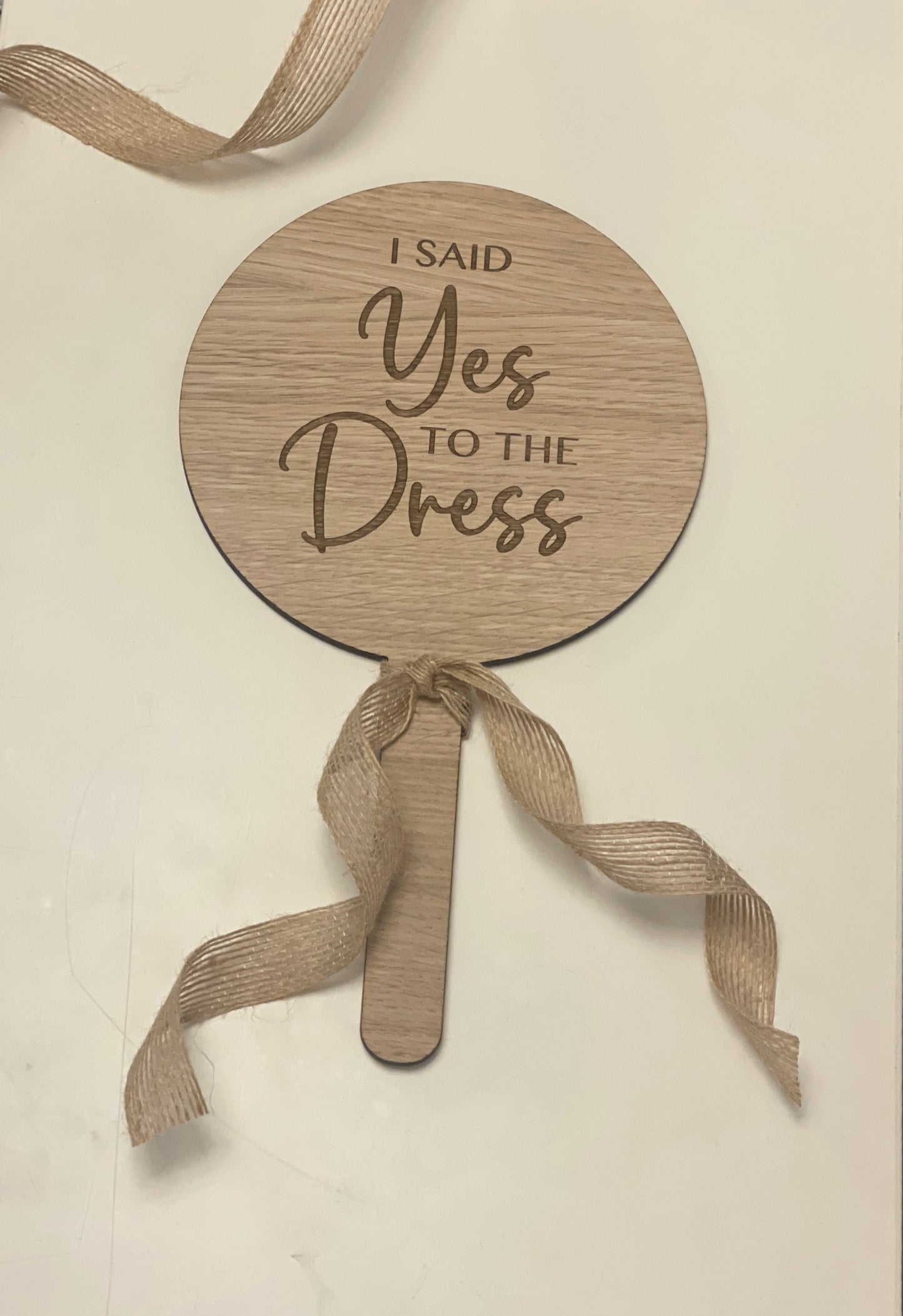 I Said Yes to the dress sign / paddle. Bridal shop sign. Rustic Wedding dress sign.