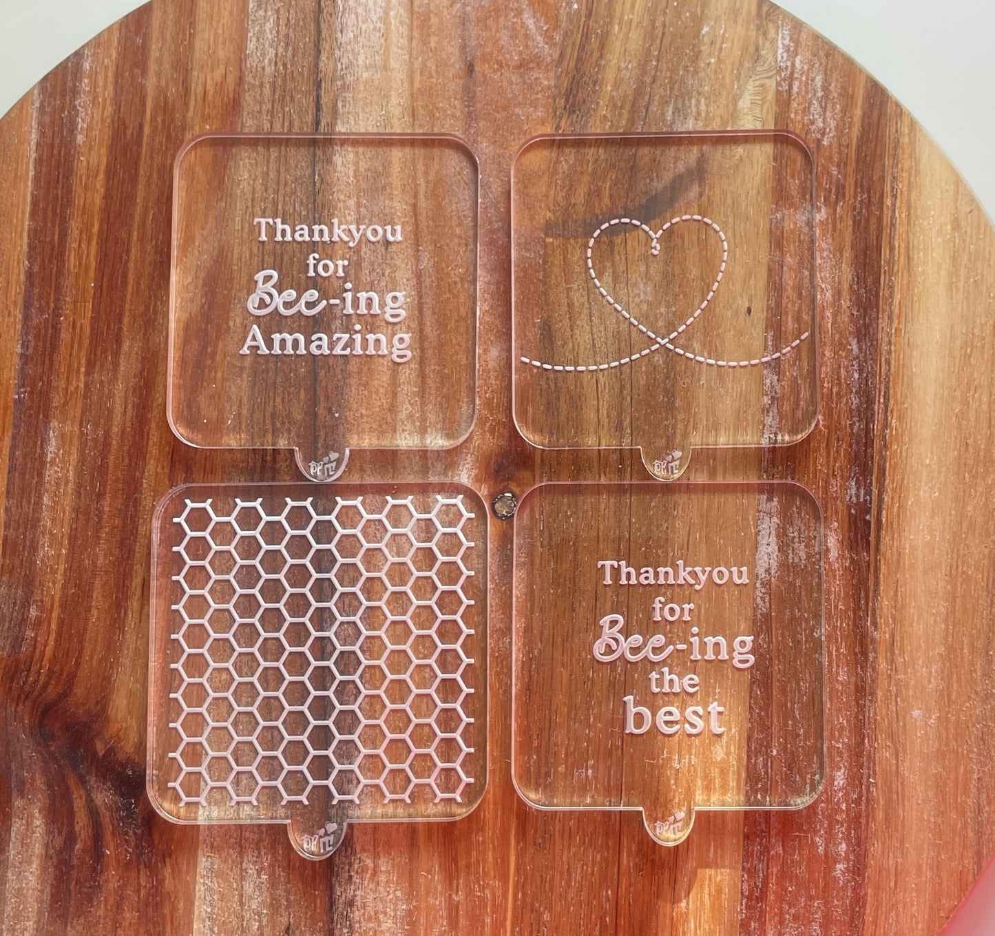 Bee Heart Trail | Acrylic Embosser / Debosser.