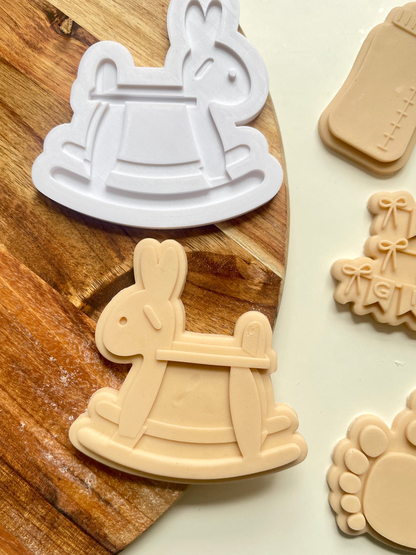 Baby Rabbit Rocker | Embosser / Debosser And Cutter Set.