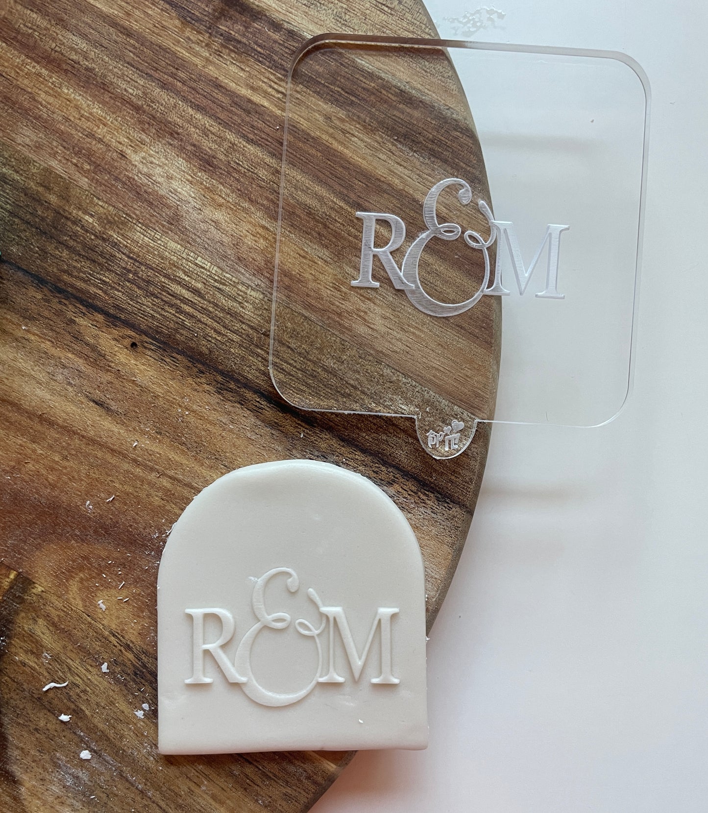 Personalised Initial Debosser For Favours | Embosser / Debosser And Cutter Set