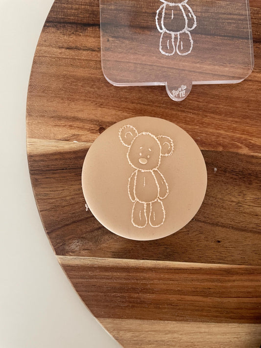Cute Fluffy Teddy Bear | Debosser / Embosser