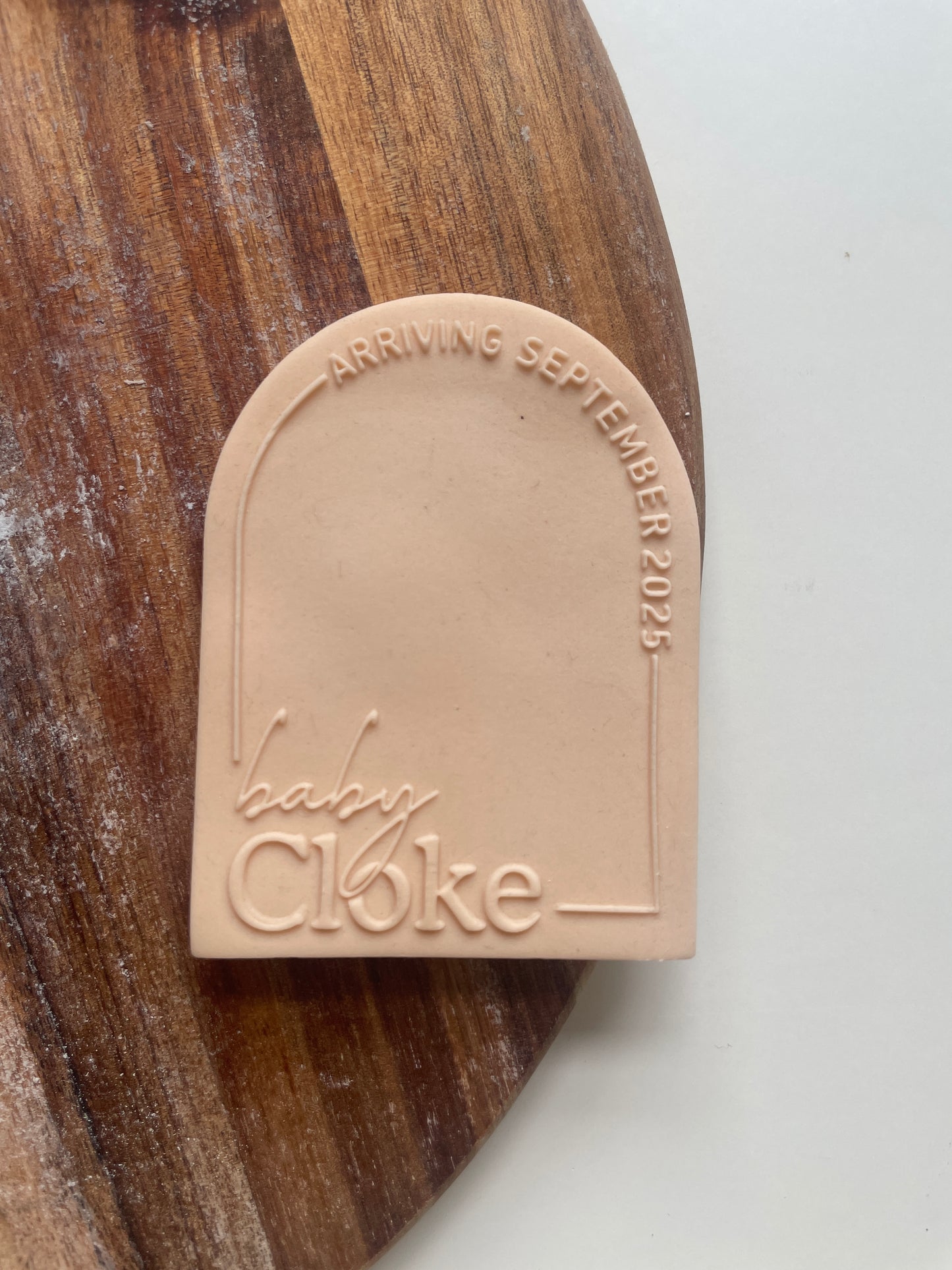 Baby Arriving / Baby Shower |  Cutomisable Embosser / Debosser And Cutter Set.