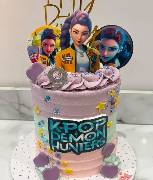 Kpop Demon Hunter Logo | Edible Icing Print