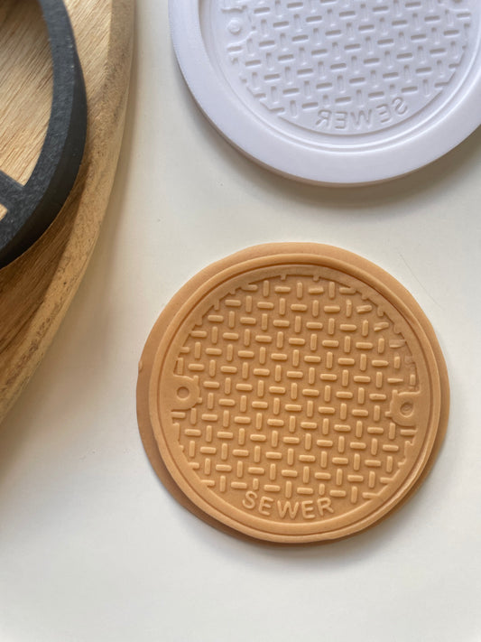 Sewer Cover  | Embosser And Cutter STL File