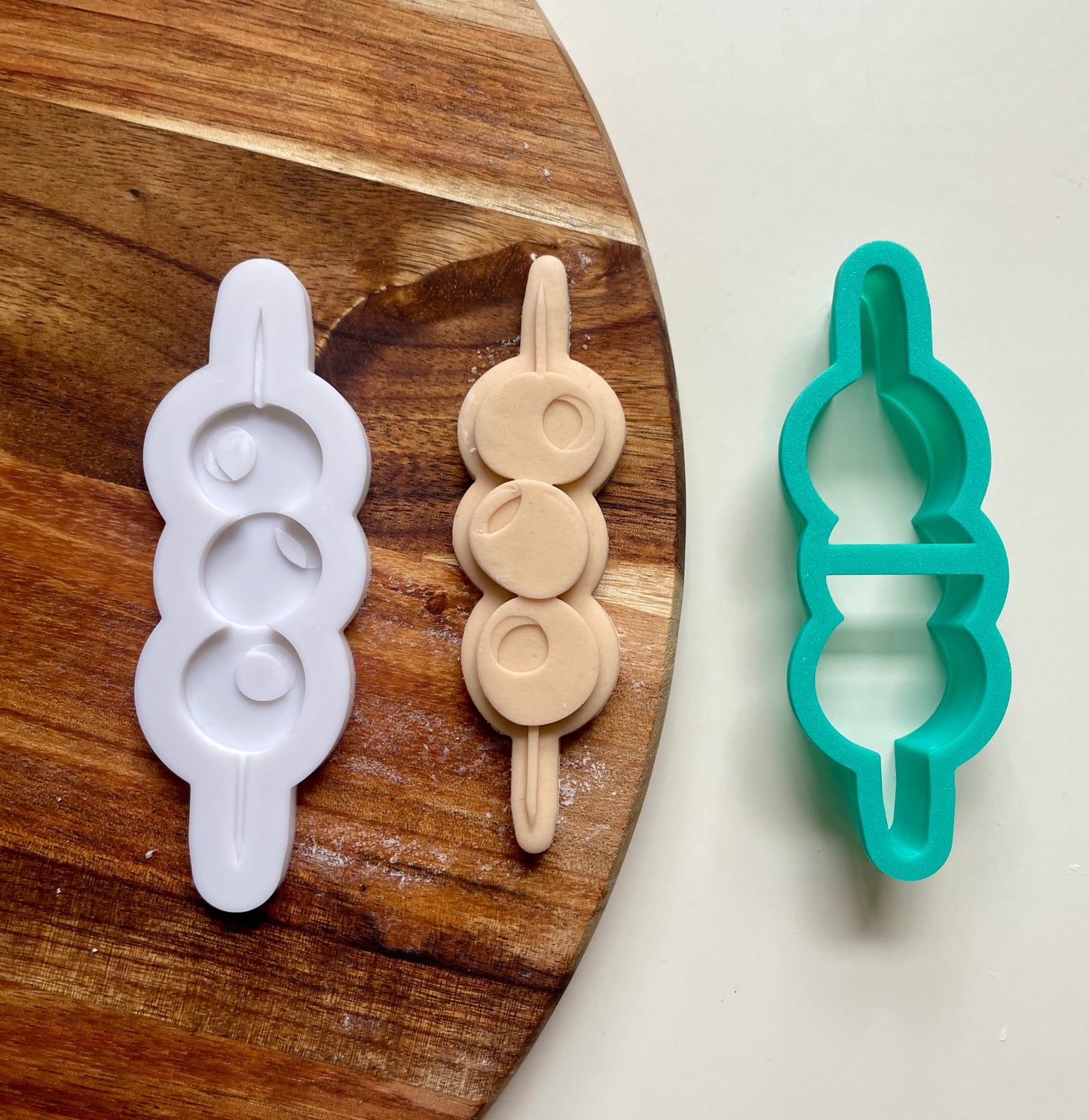 Olives On A Cocktail Stick | Debosser / Embosser And Cutter Set
