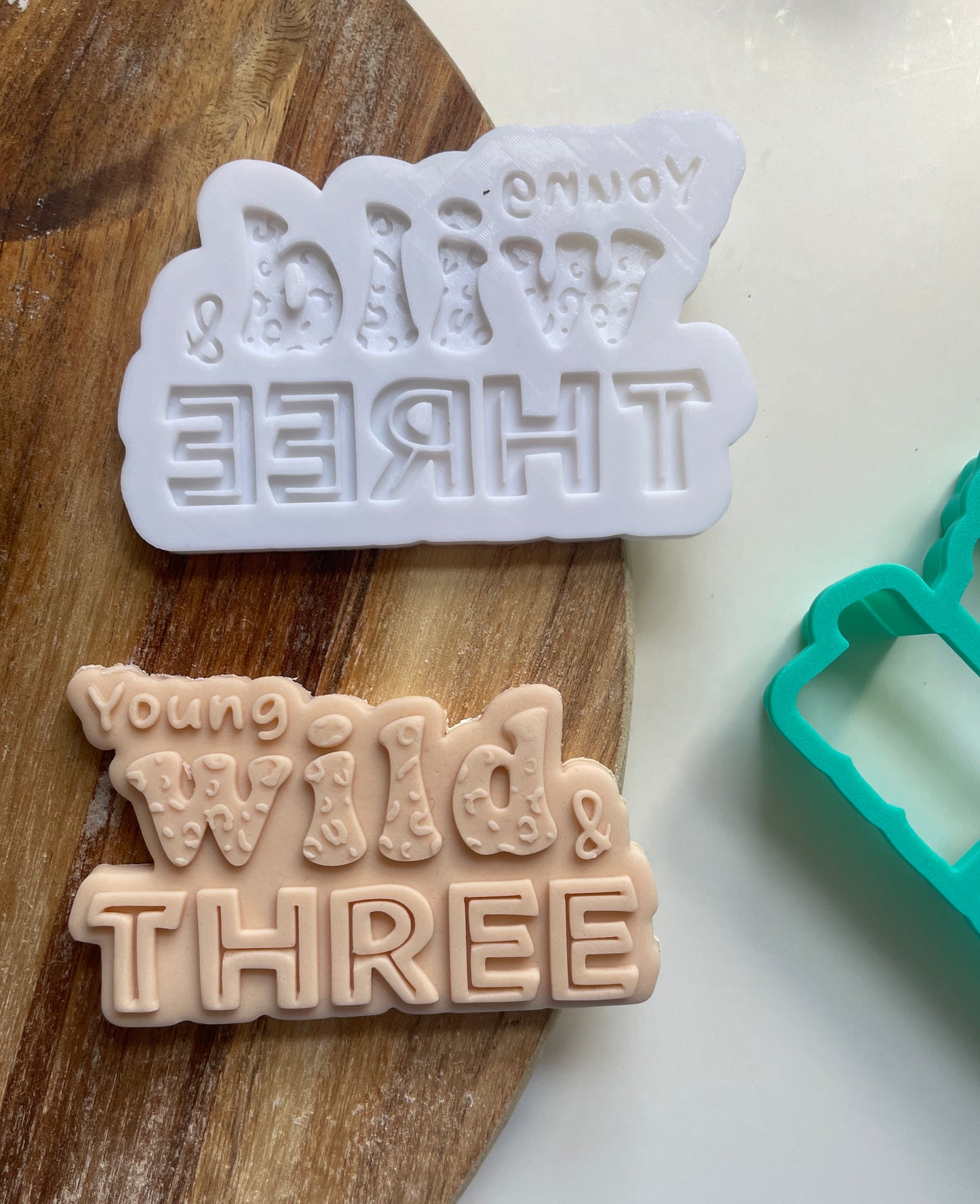 Young Wild And Three. Embosser / Debosser And Cutter Set. 3D Printed