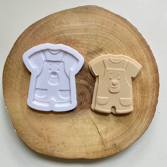 Teddy Bear Baby Romper / Bodysuit | Debosser / Embosser and Cutter Set