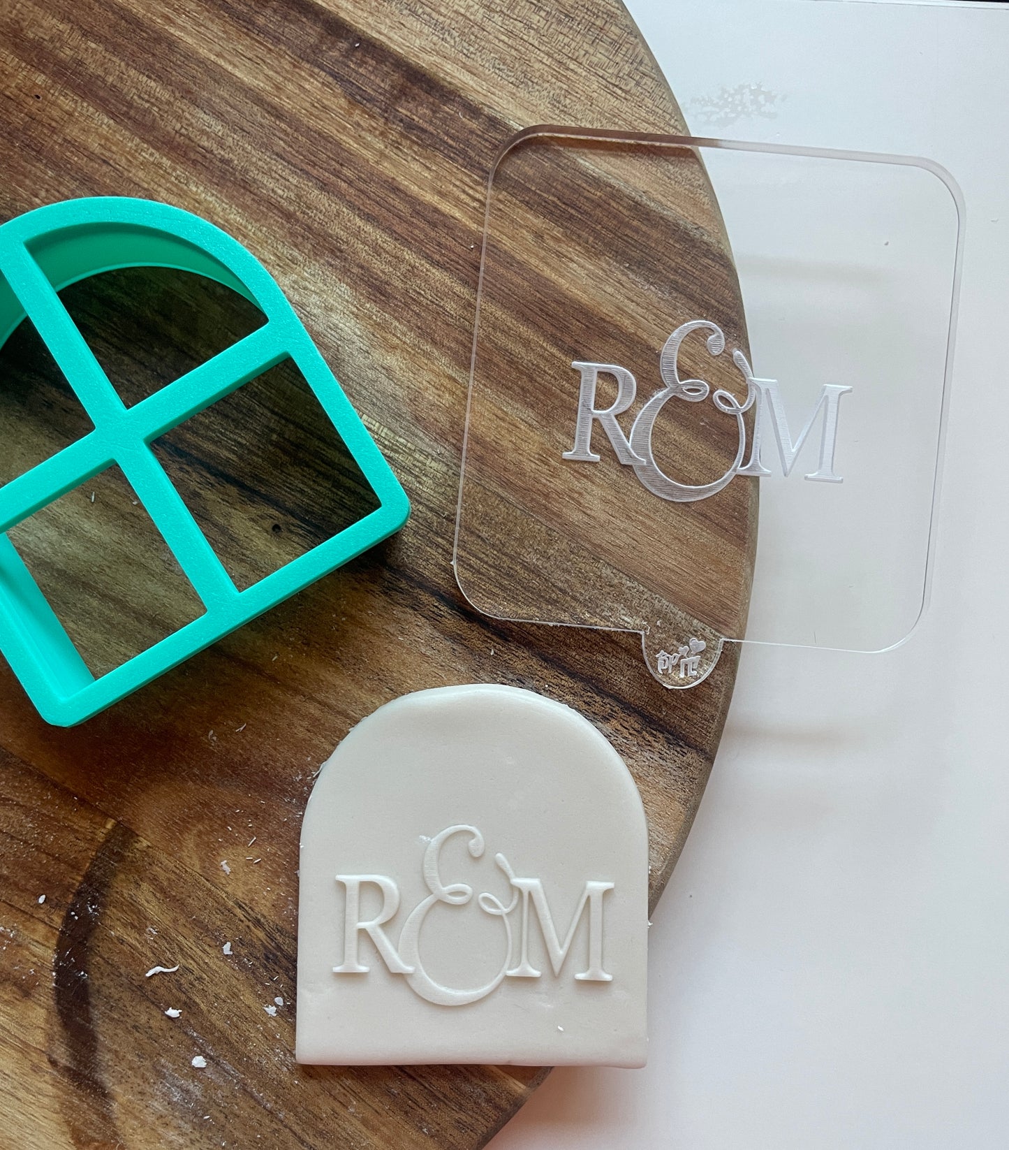 Personalised Initial Debosser For Favours | Embosser / Debosser And Cutter Set