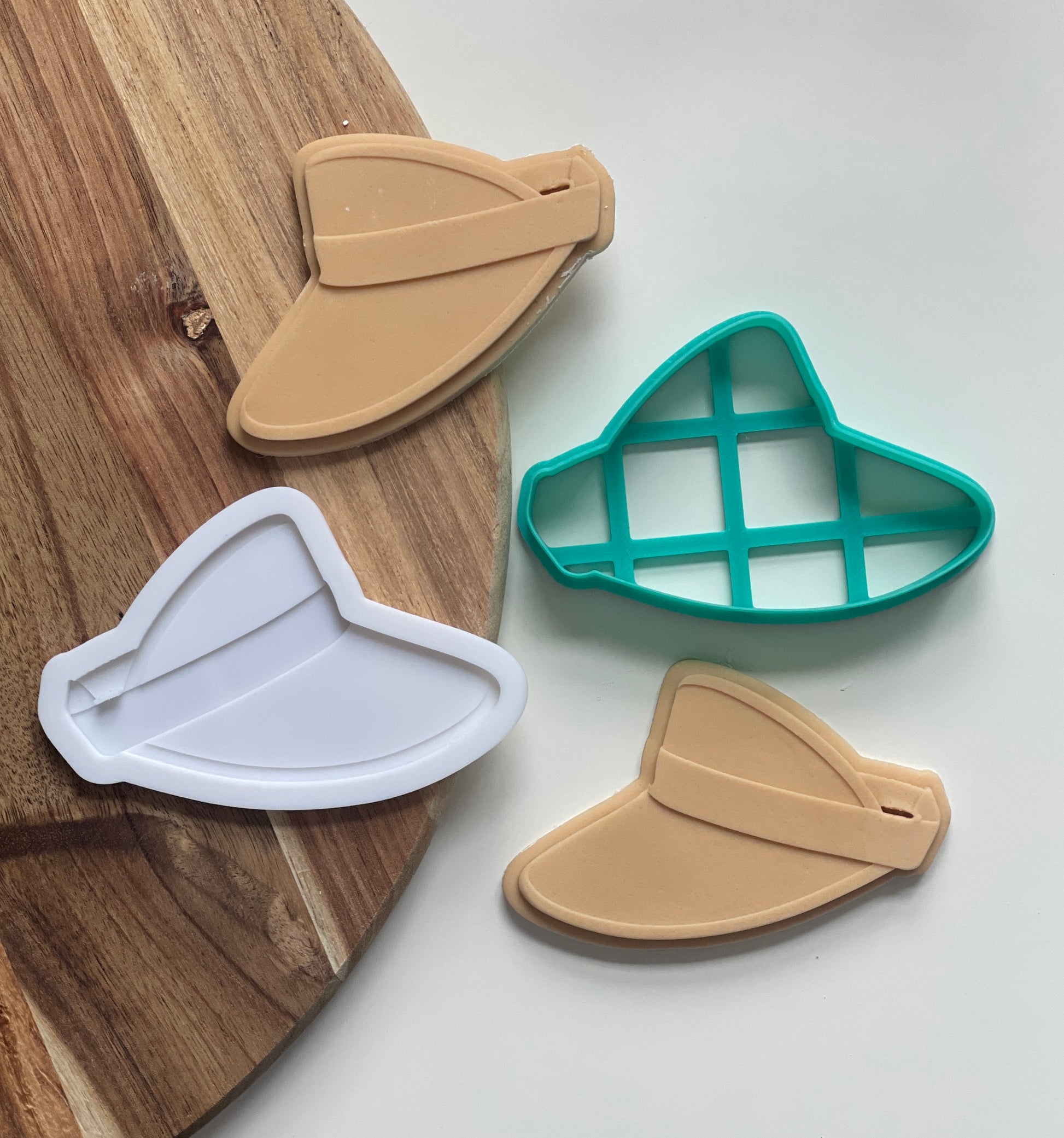 Sun visor beach hat debosser and cutter set