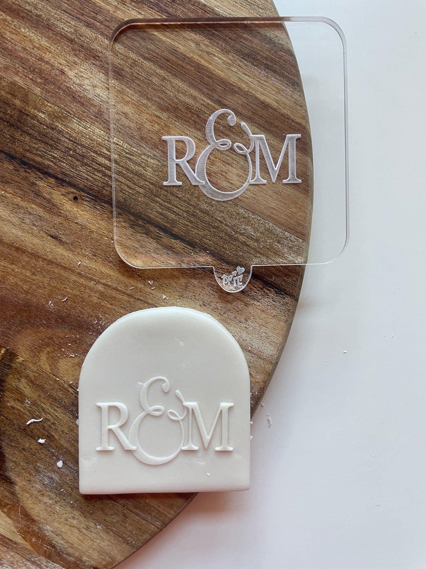 Personalised Initial Debosser For Favours | Embosser / Debosser And Cutter Set