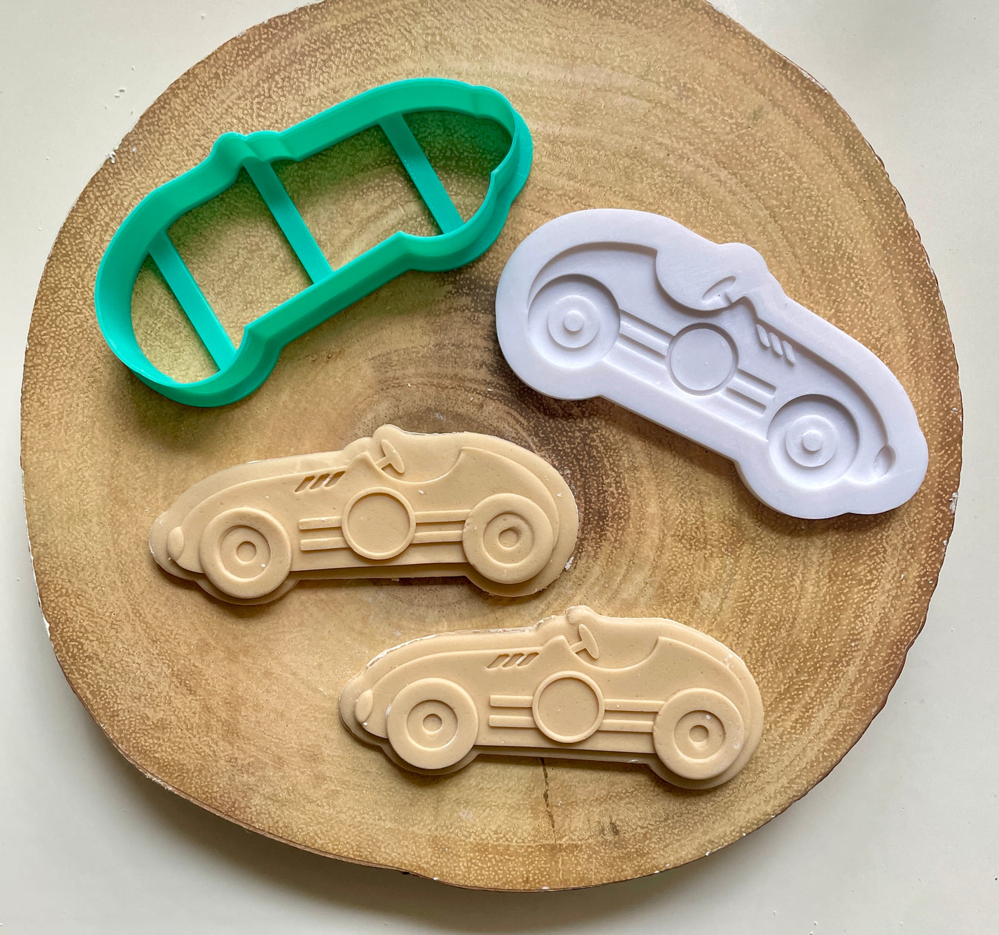 Classic Vintage Race Car  | Debosser / Embosser And Cutter Set