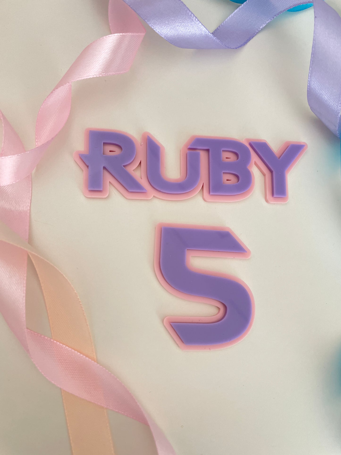 Huntrix Theme Acrylic Name and Age Charm.