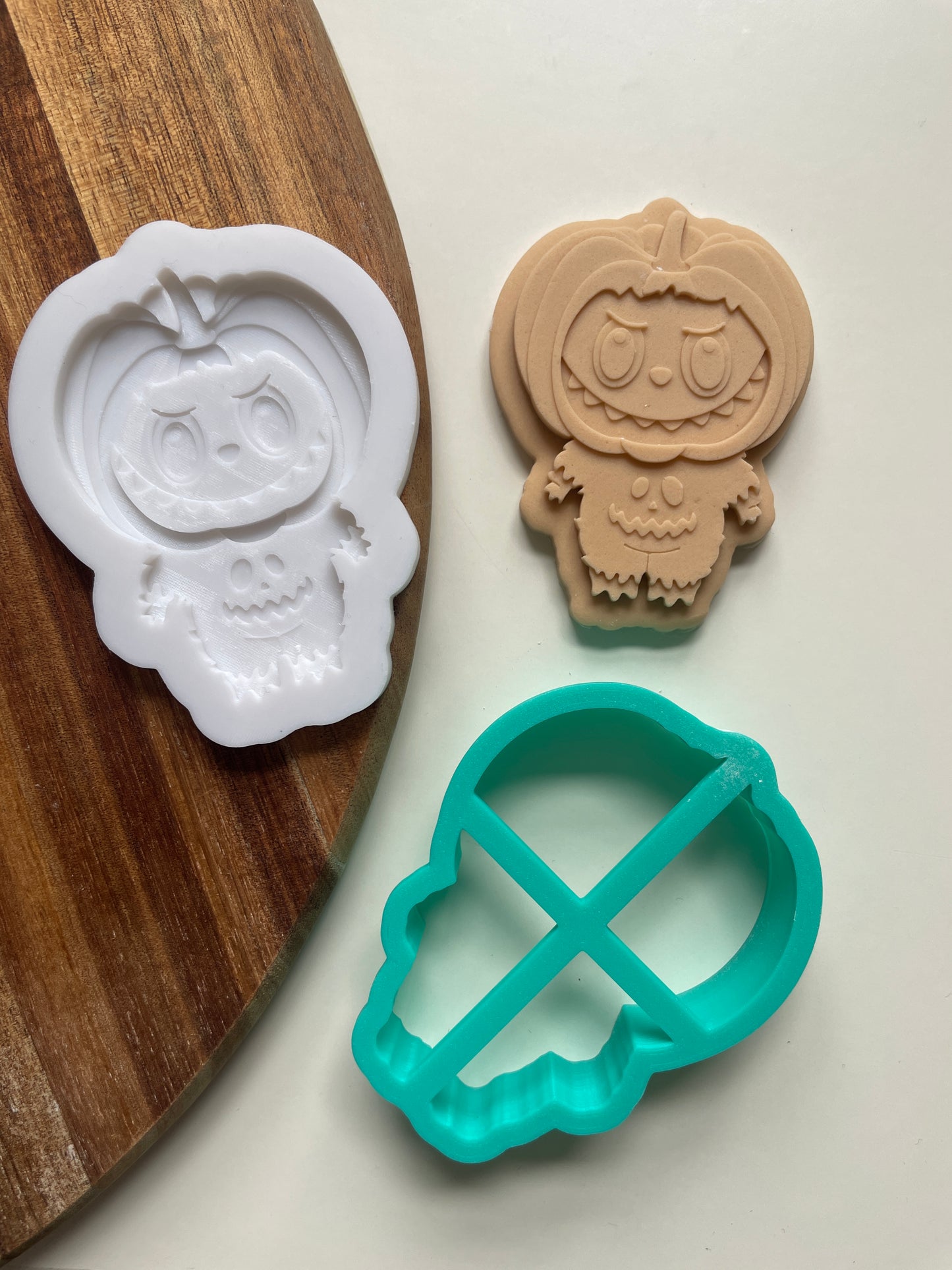 Pumpkin Labubu Monster | Debosser And Cutter Set