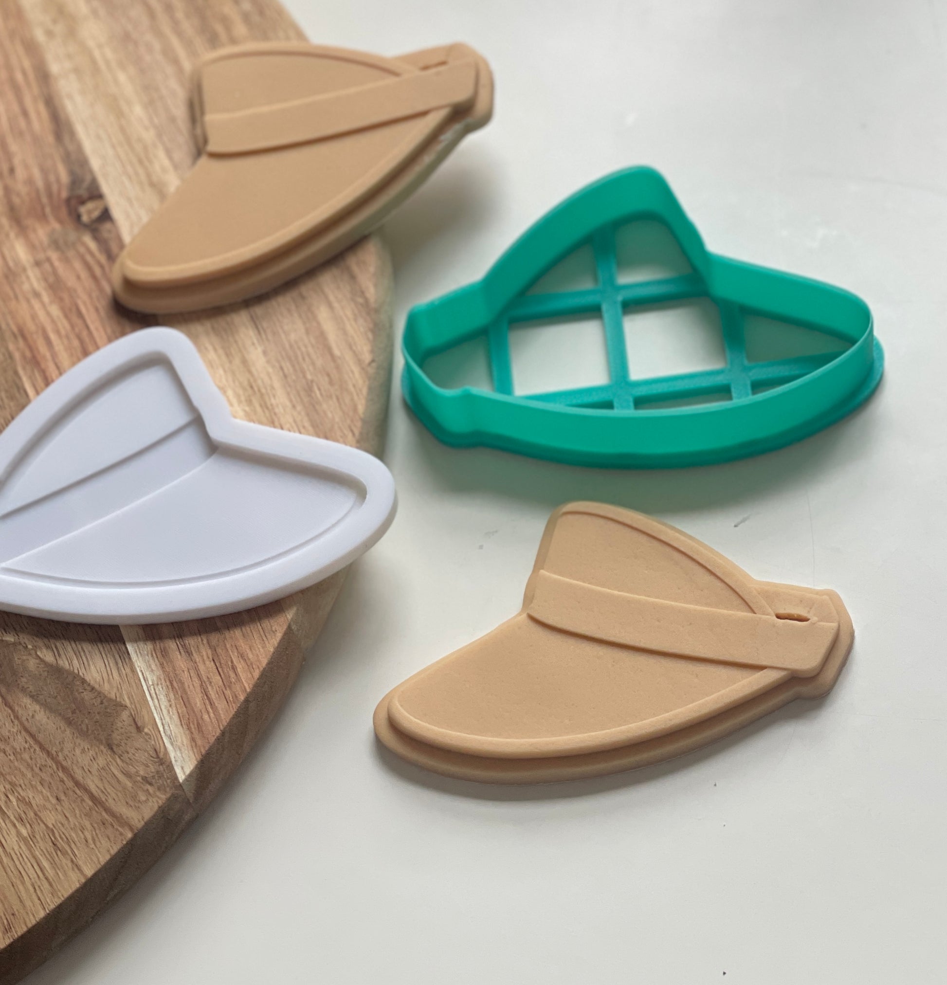 Sun visor beach hat debosser and cutter set