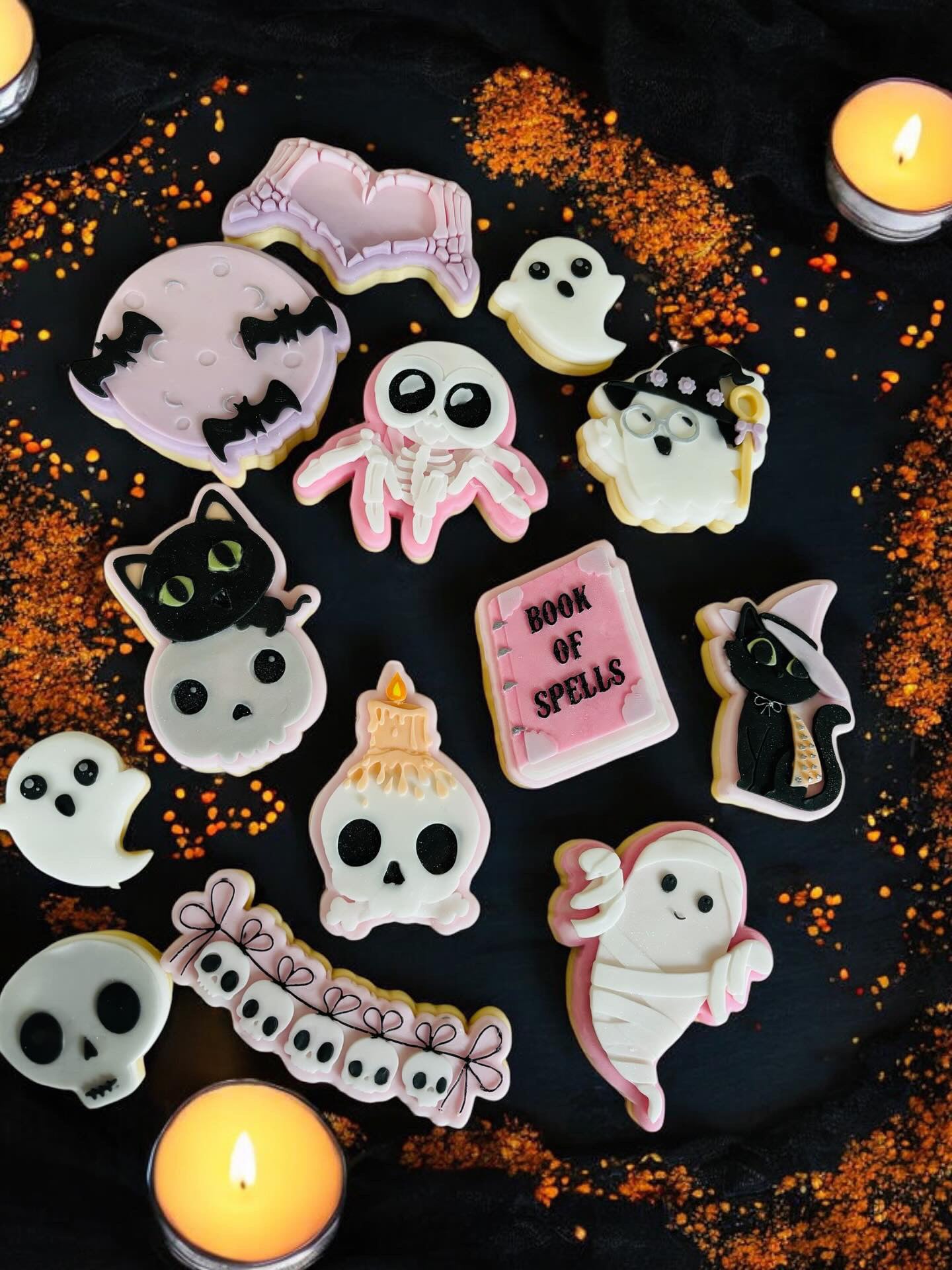 Moon And Bats | Debosser And cutter Set.