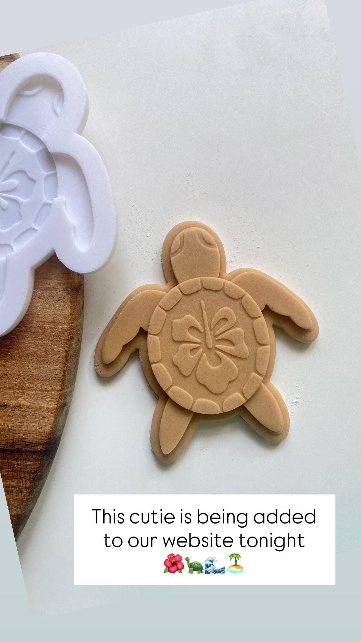 Hawaii Sea Turtle With Hibiscus Pattern | Embosser / Debosser And Cutter Set