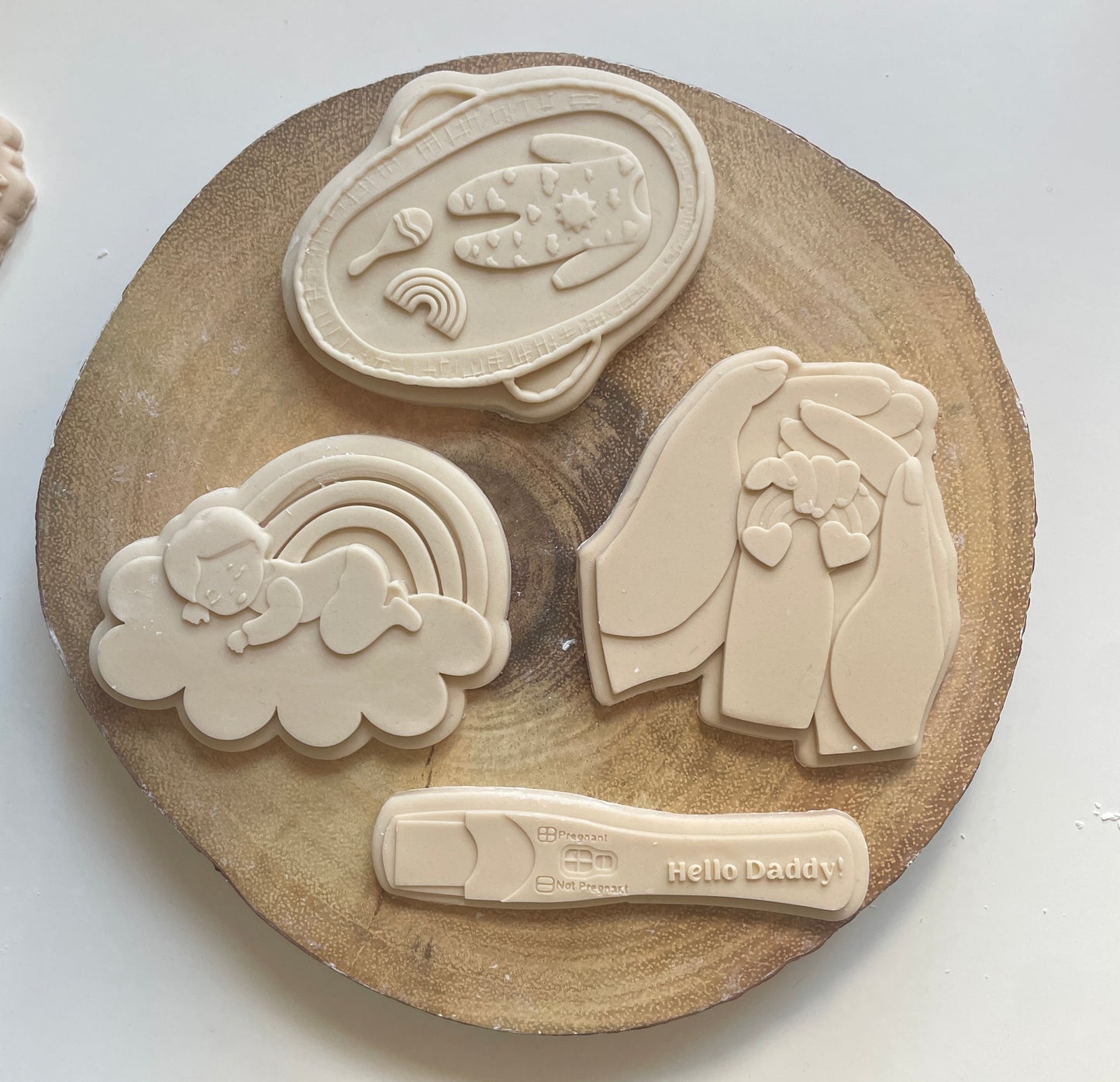 Baby Sleeping On A Cloud | Debosser / Embosser And Cutter Set. Cookie Cutter.