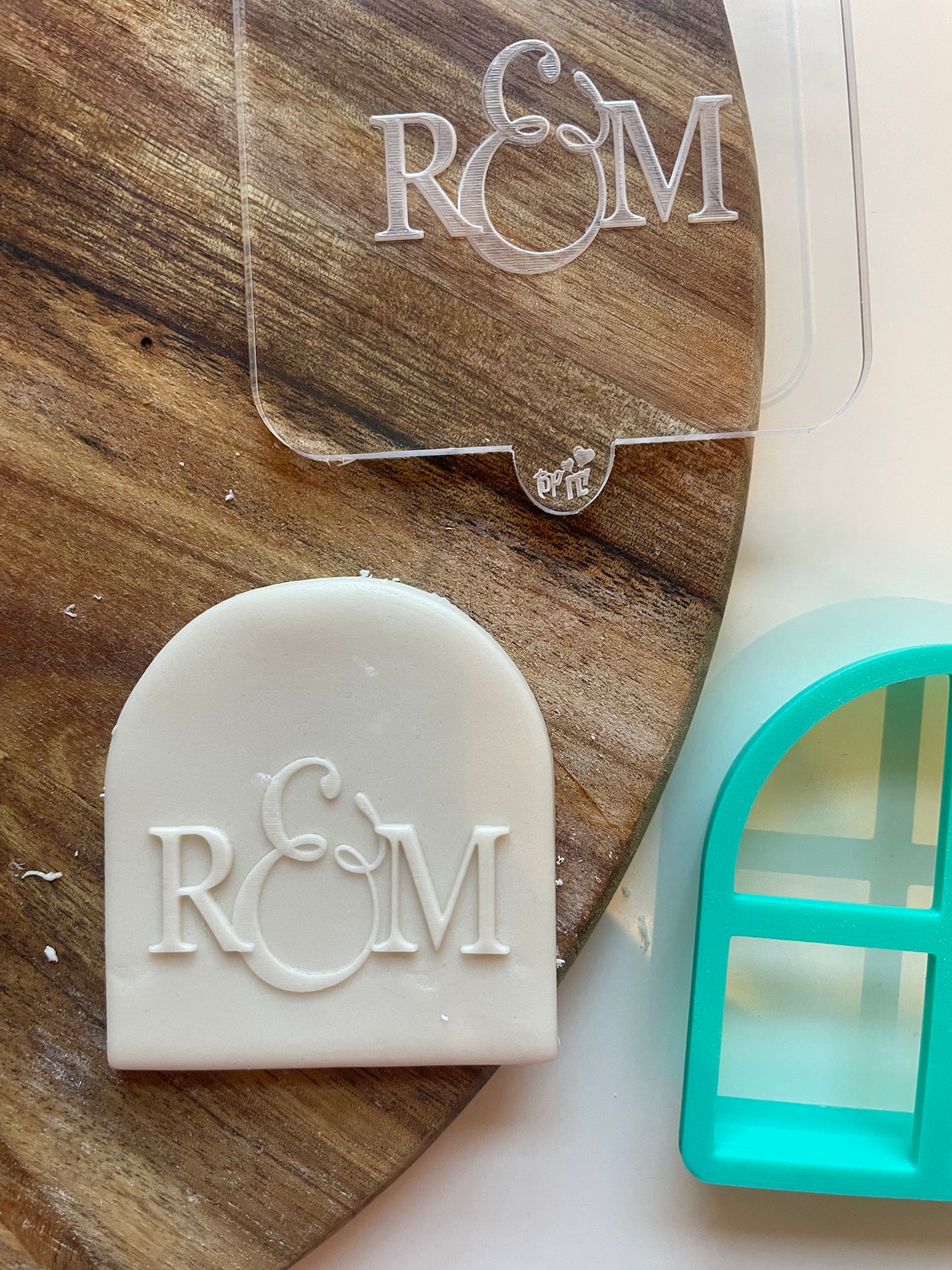 Personalised Initial Debosser For Favours | Embosser / Debosser And Cutter Set