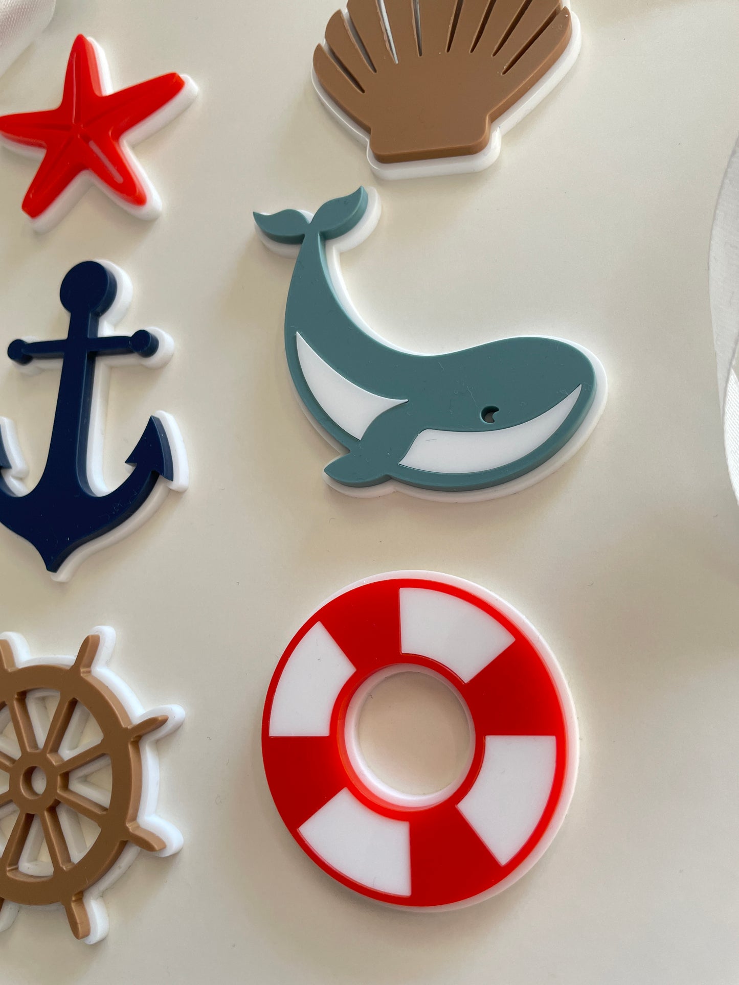 Ahoy It’s A Boy | Acrylic Cake Topper Set. Baby Shower.