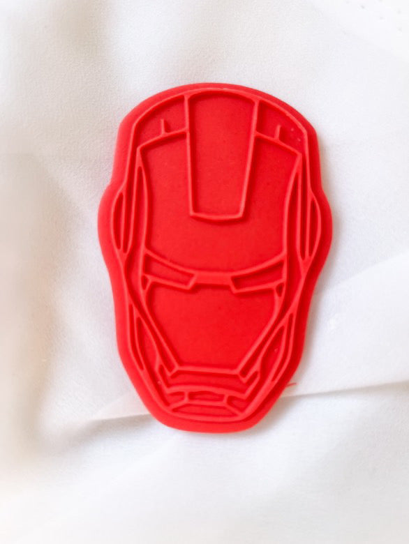 Iron Man Face. Acrylic Debosser And Cutter Set