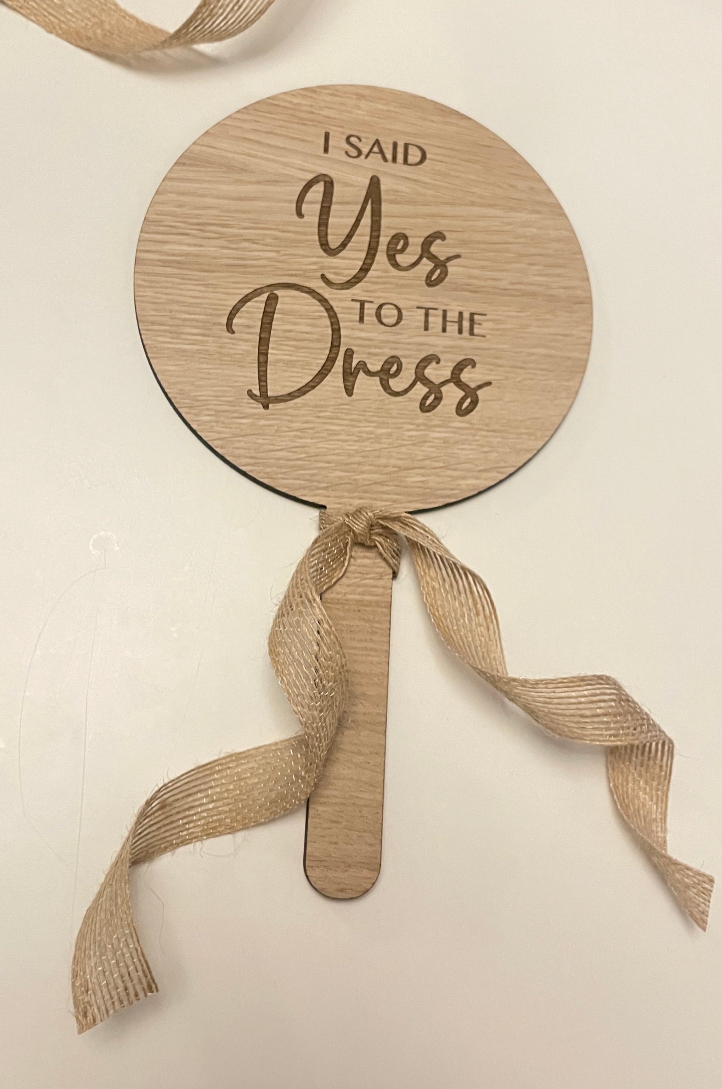 I Said Yes to the dress sign / paddle. Bridal shop sign. Rustic Wedding dress sign.
