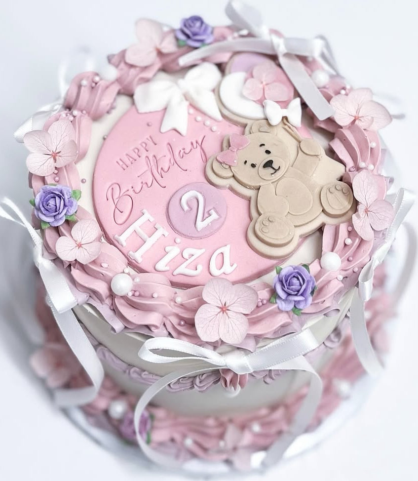 Bear With Bow  Holding Balloons. Debosser / Embosser And Cutter.