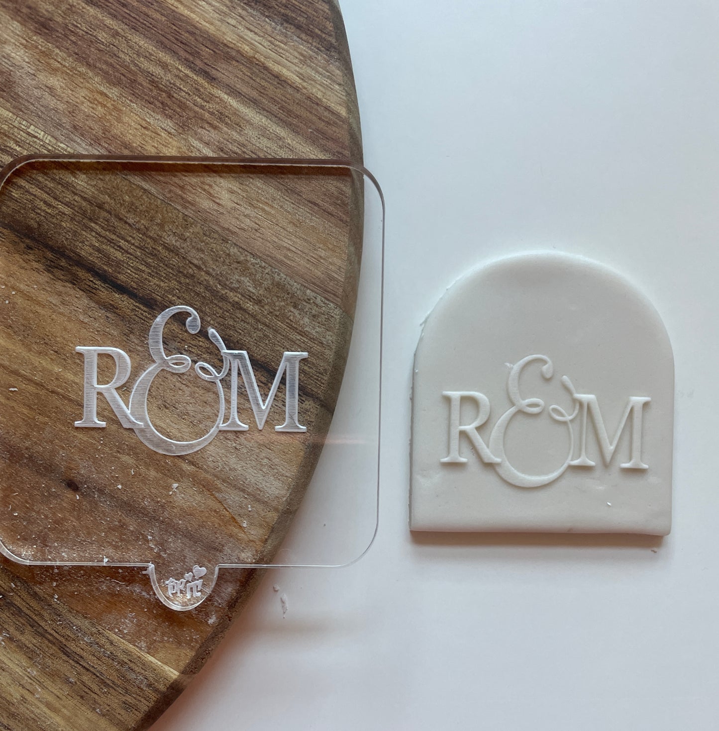 Personalised Initial Debosser For Favours | Embosser / Debosser And Cutter Set