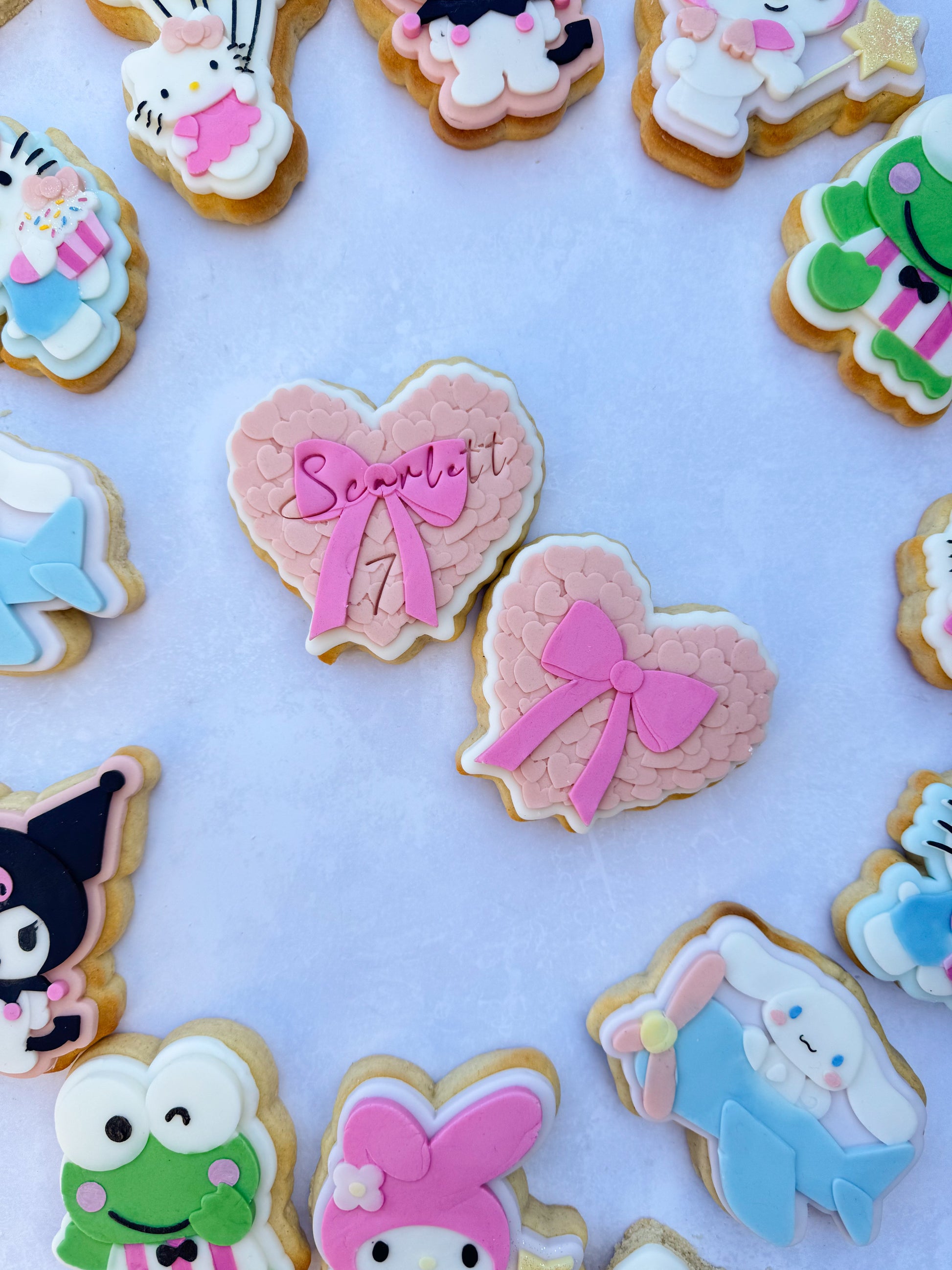 Hello kitty themed Debossers and cutters for fondant 
