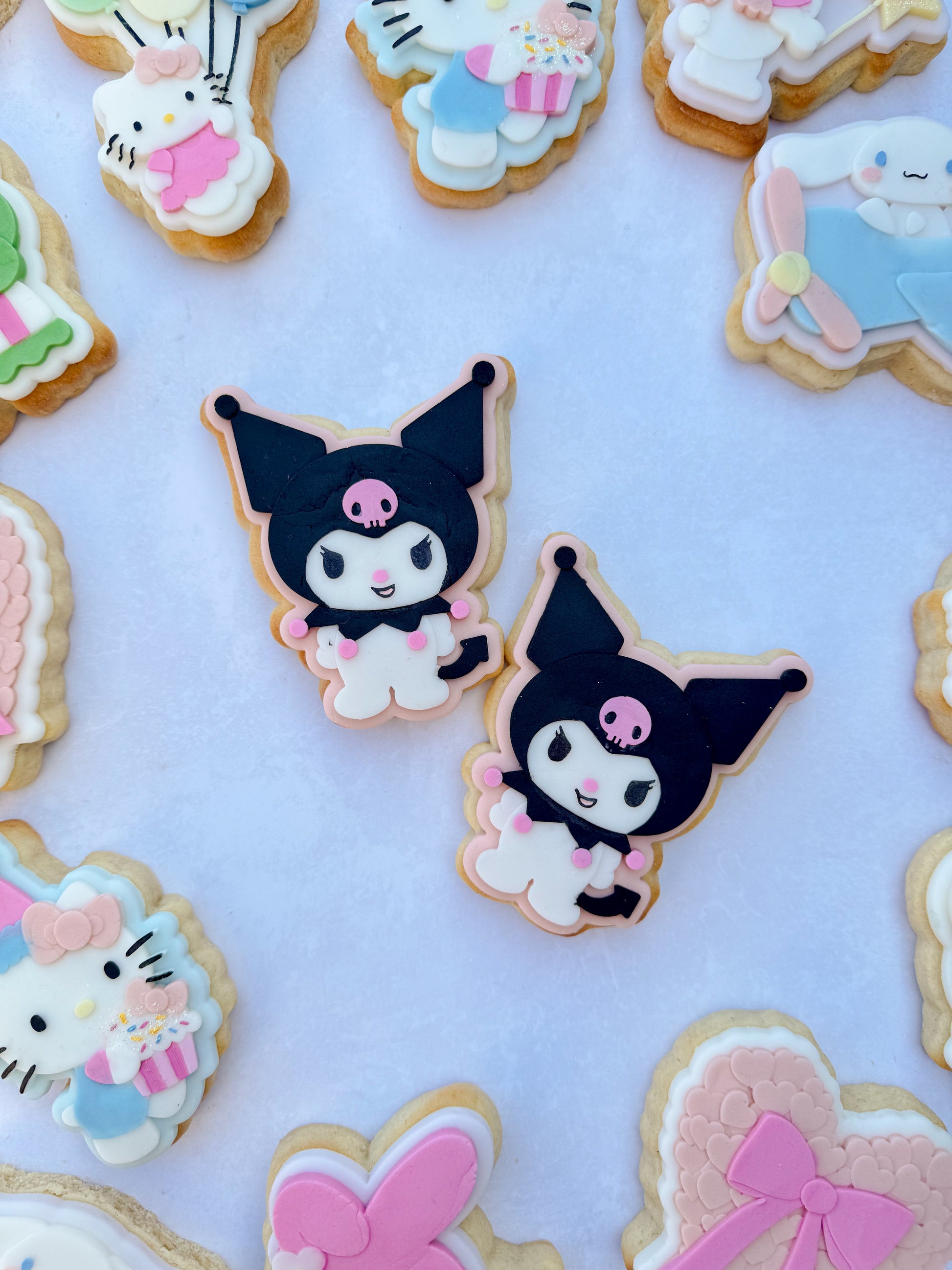 Hello kitty themed Debossers and cutters for fondant jester rabbit 