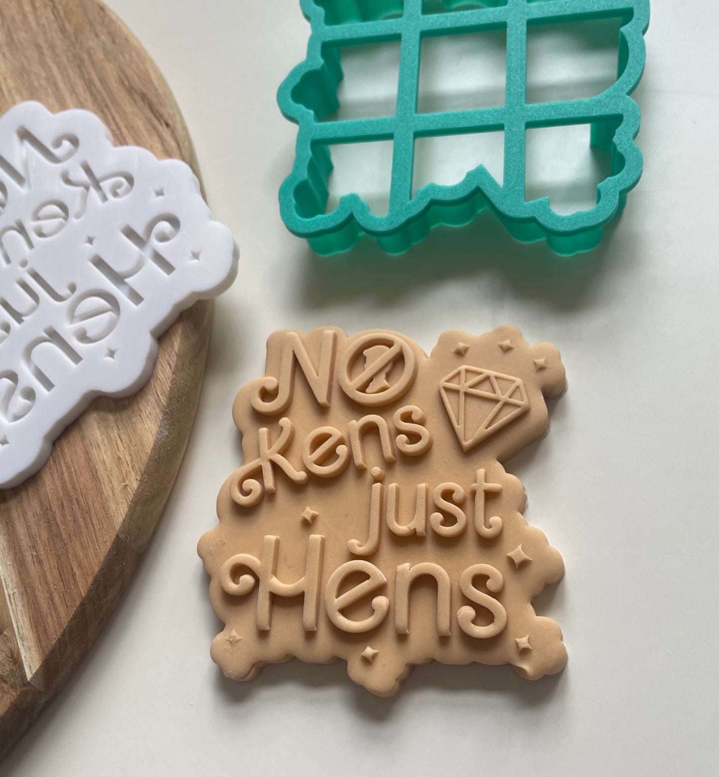 No Kens Just Hens | Debosser And Cutter Set