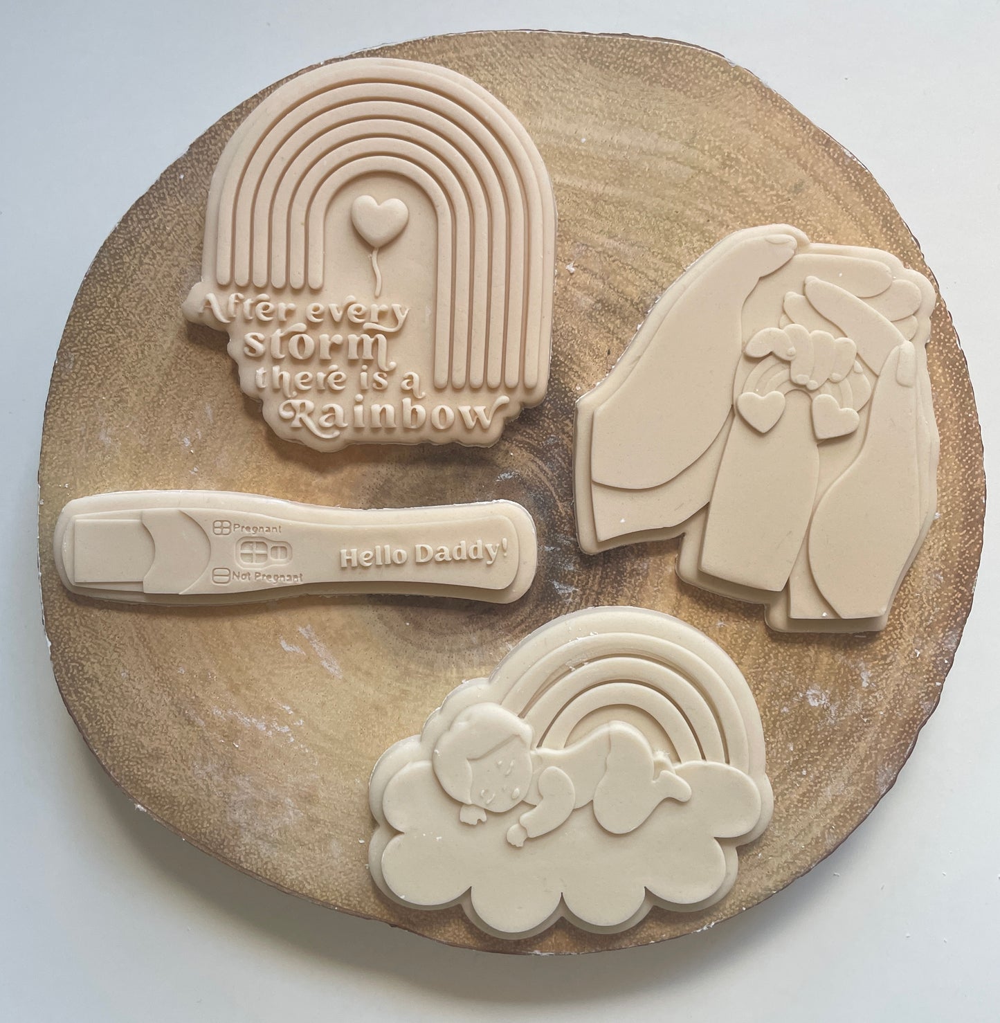 Baby Sleeping On A Cloud | Debosser / Embosser And Cutter Set. Cookie Cutter.
