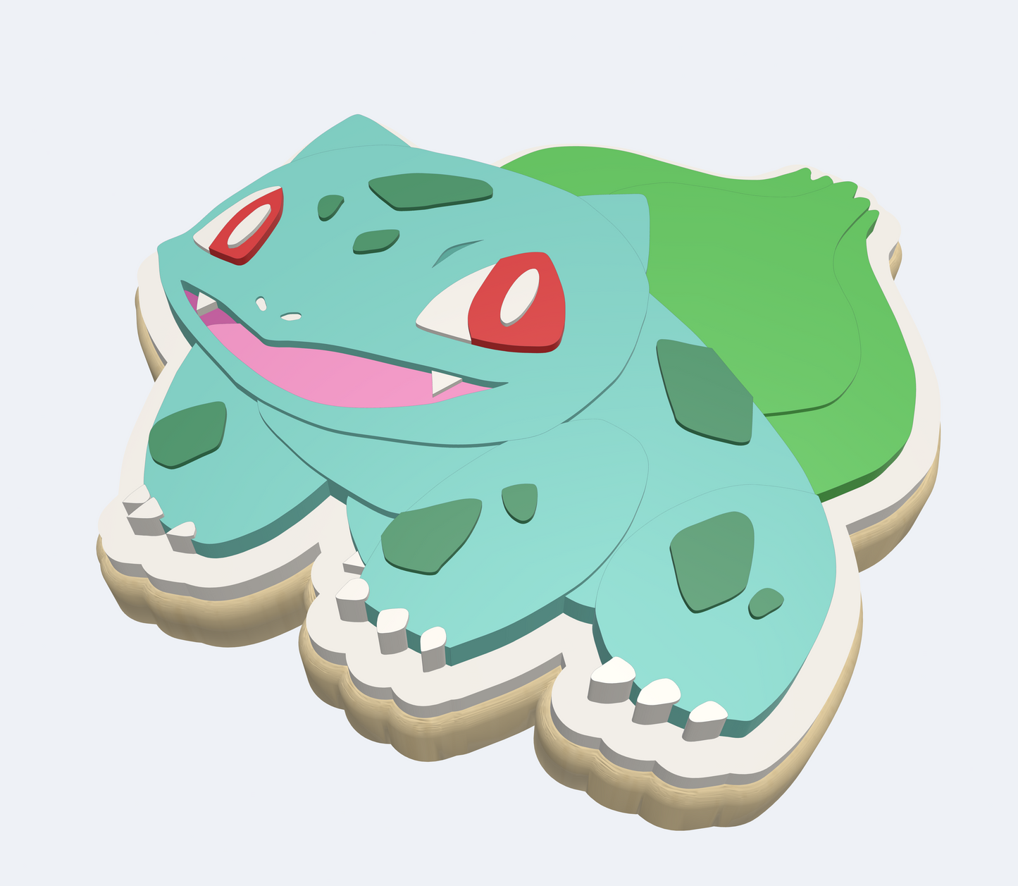 Bulbasaur Pokemon | Embosser And Cutter STL File