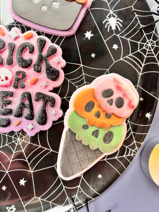 Ice Scream Halloween  | Embosser / Debosser And Cutter Set