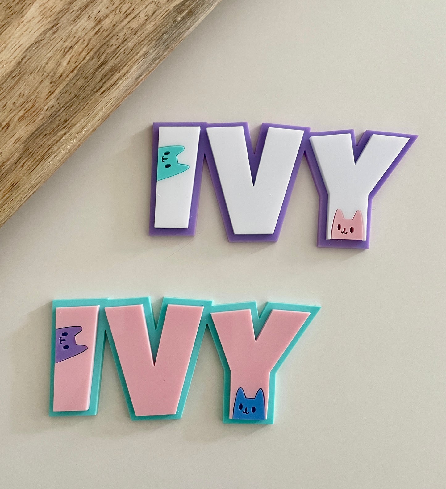 Gabby Dollhouse Themed Cake Charms | Acrylic