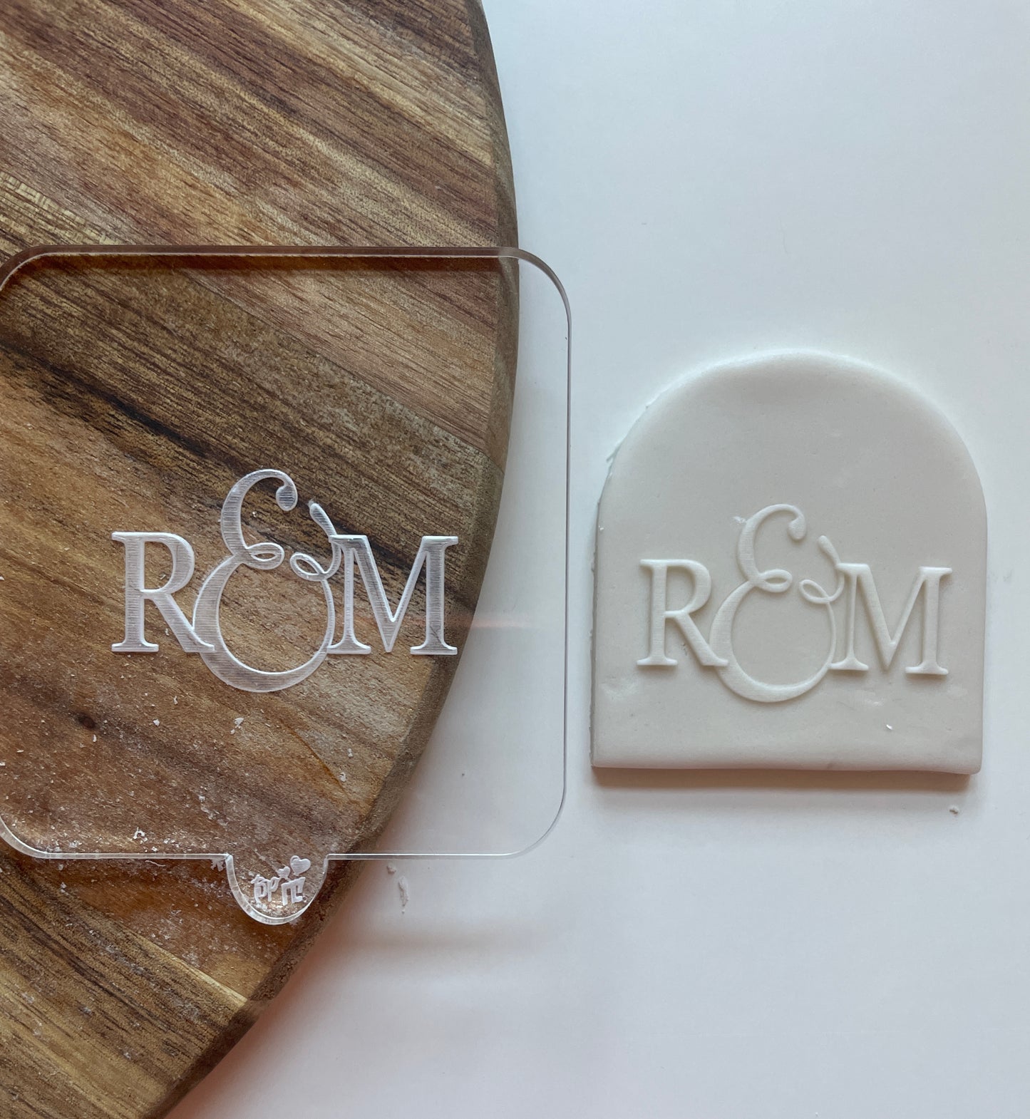 Personalised Initial Debosser For Favours | Embosser / Debosser And Cutter Set